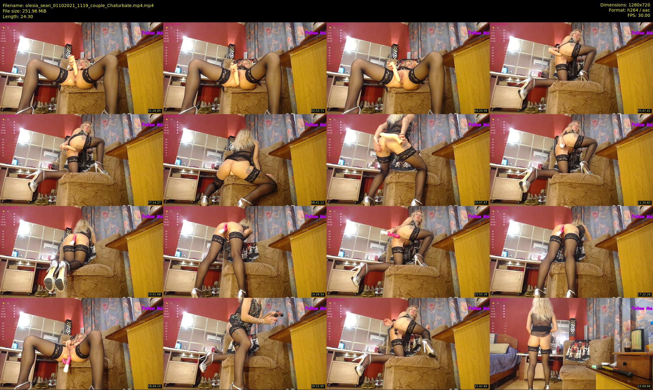 olesia_sean — 25 minute Chaturbate couple cam show recording, 720p, Oct 1, 2021