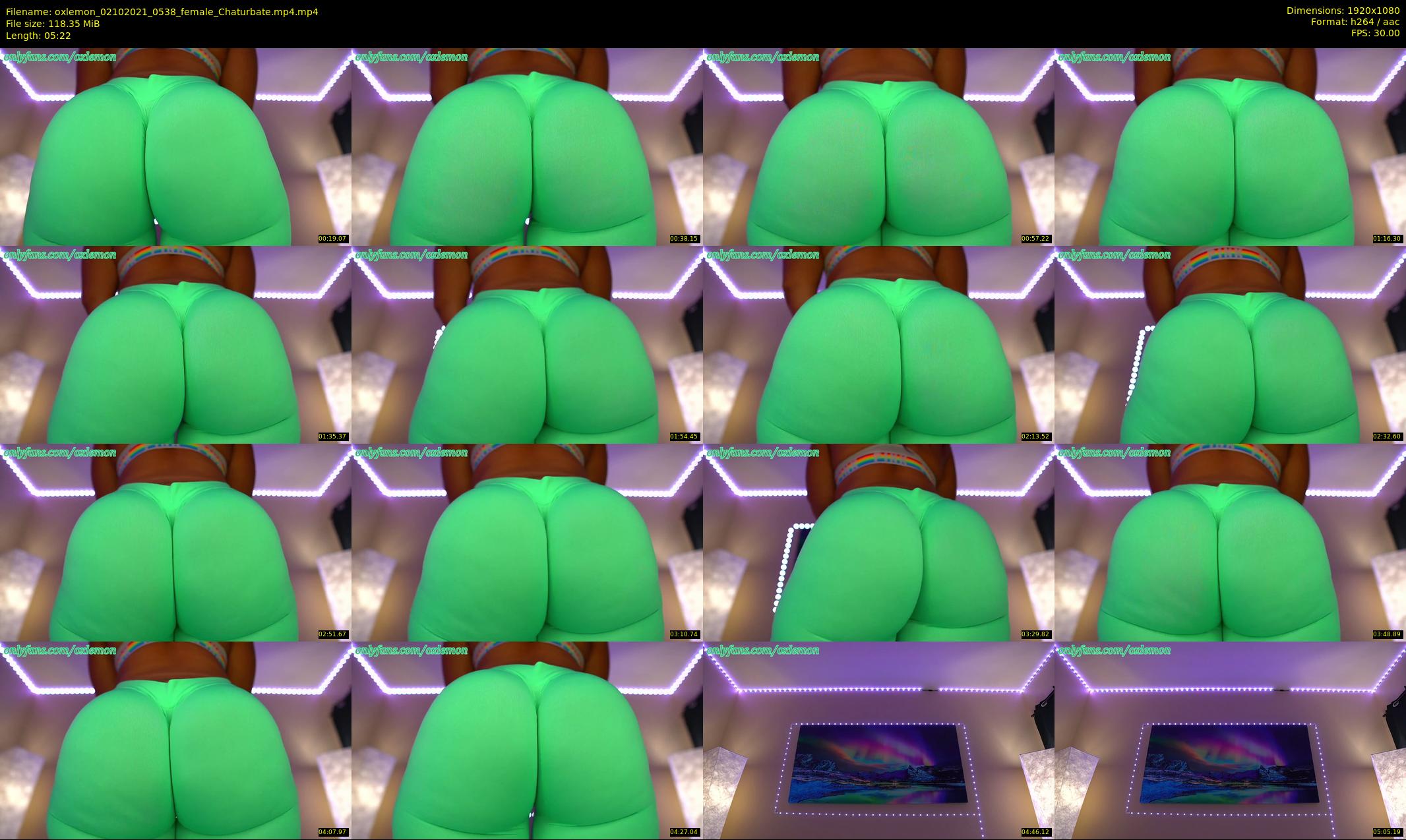 oxlemon — 6 minute Chaturbate female cam show recording, 1080p, Oct 2, 2021