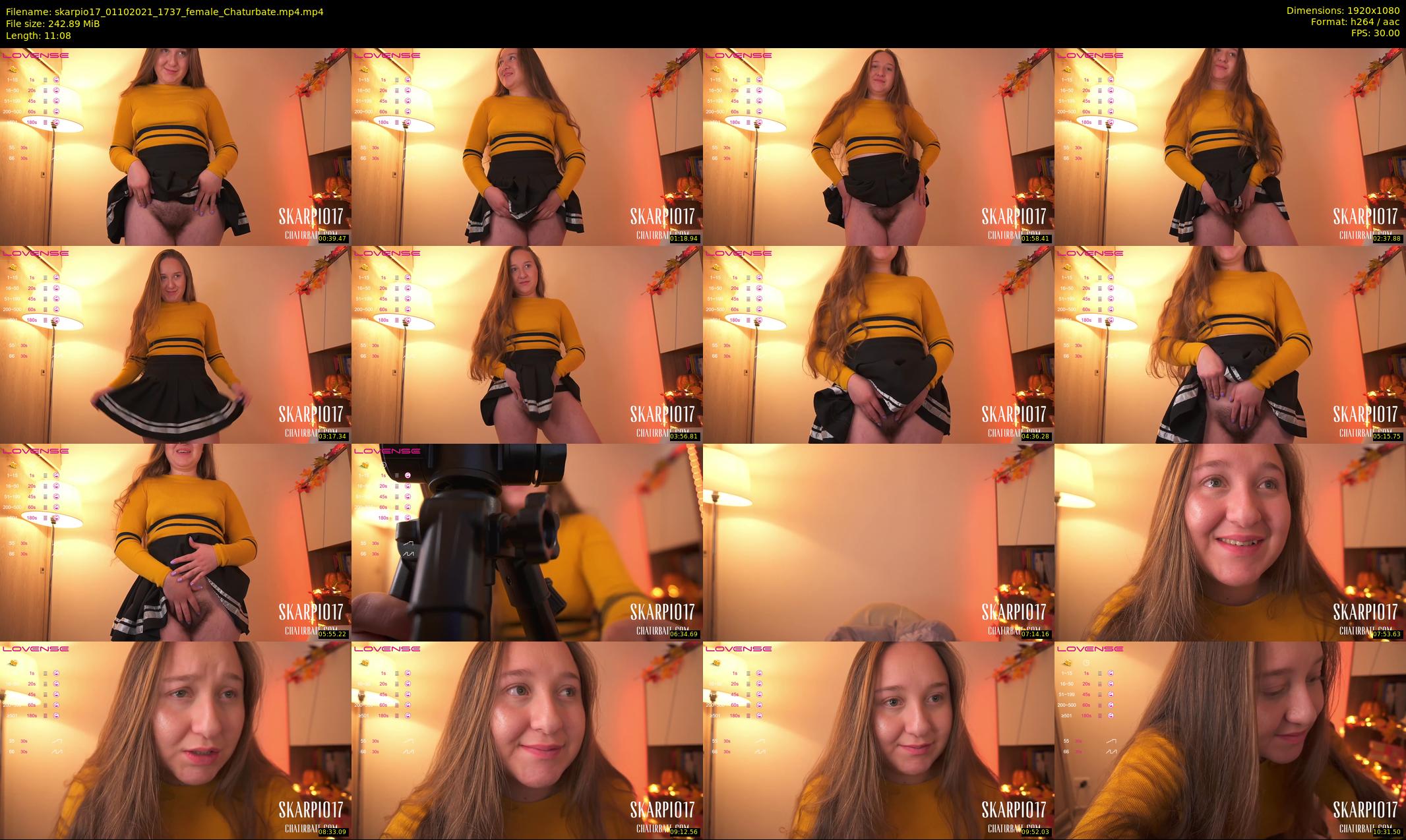 skarpio17 — 12 minute Chaturbate female cam show recording, 1080p, Oct 1, 2021