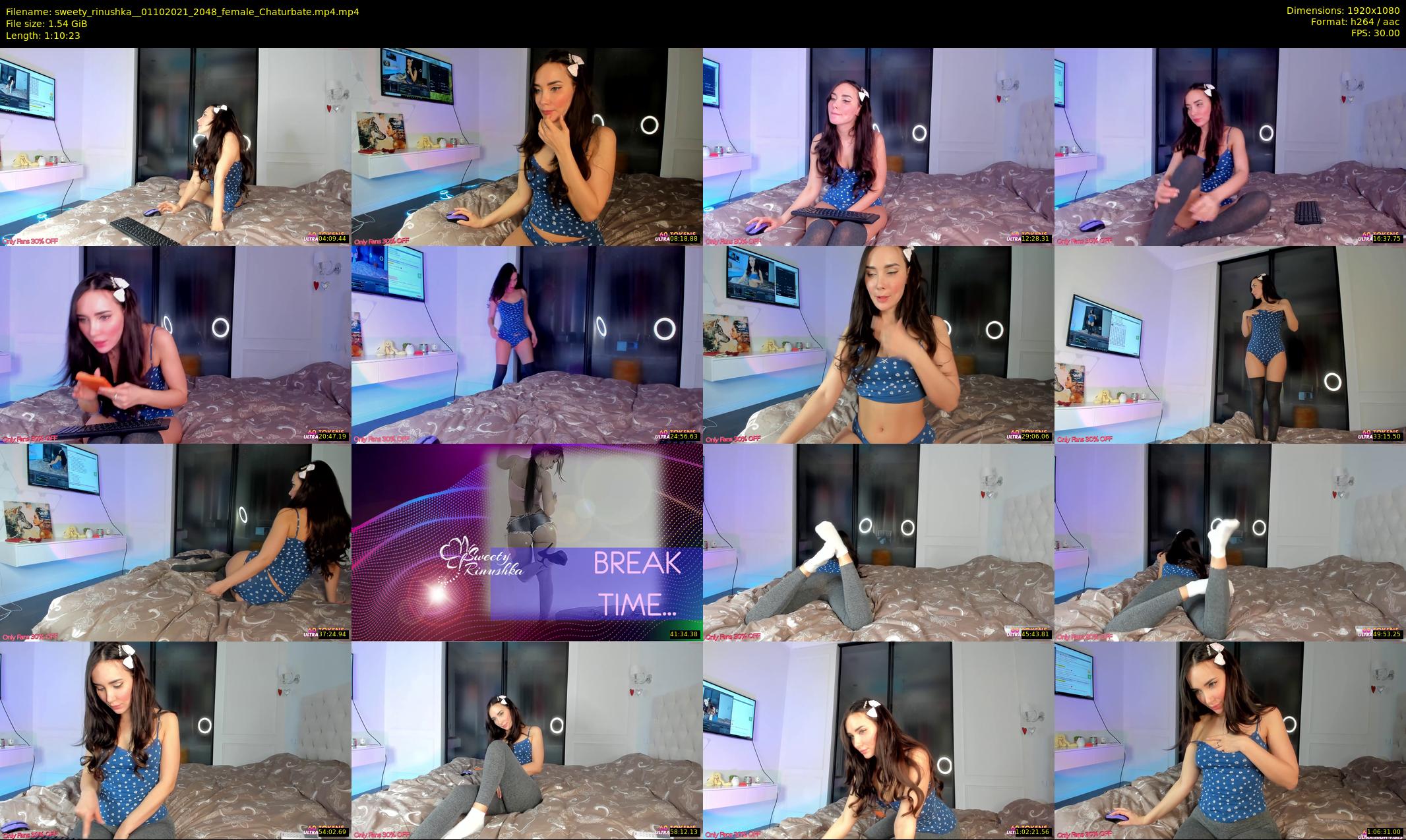 sweety_rinushka_ — 71 minute Chaturbate female cam show recording, 1080p, Oct 1, 2021