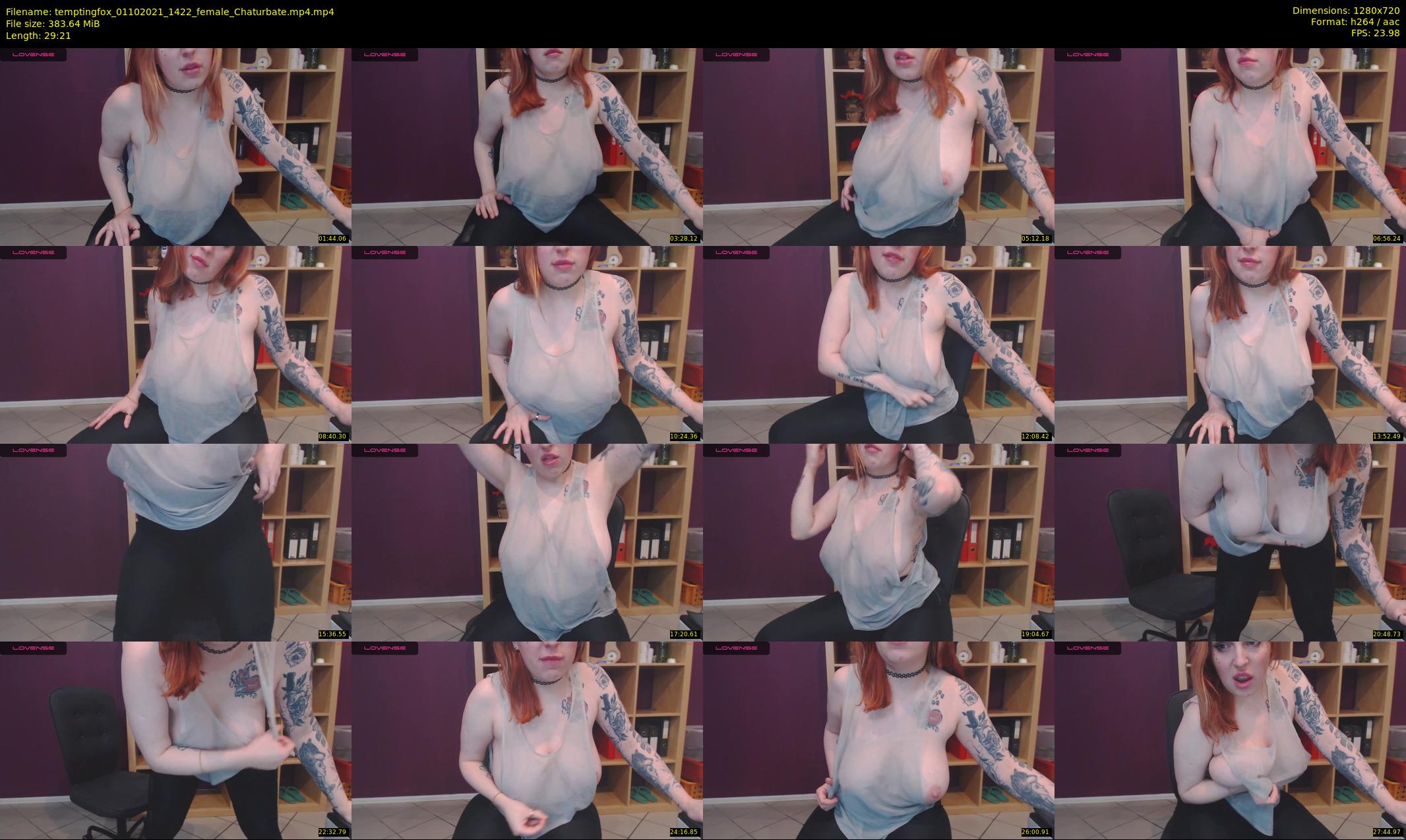 temptingfox — 30 minute Chaturbate female cam show recording, 720p, Oct 1, 2021