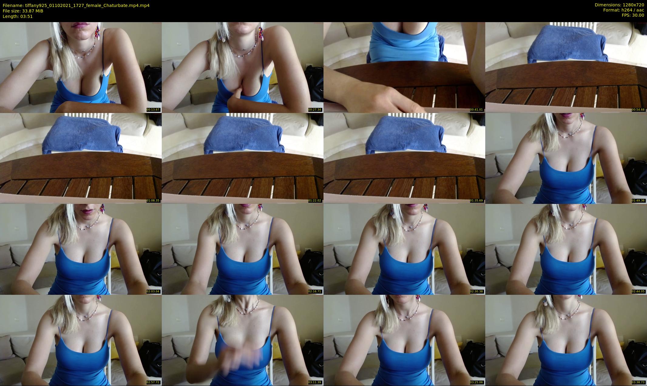 tiffany925 — 4 minute Chaturbate female cam show recording, 720p, Oct 1, 2021