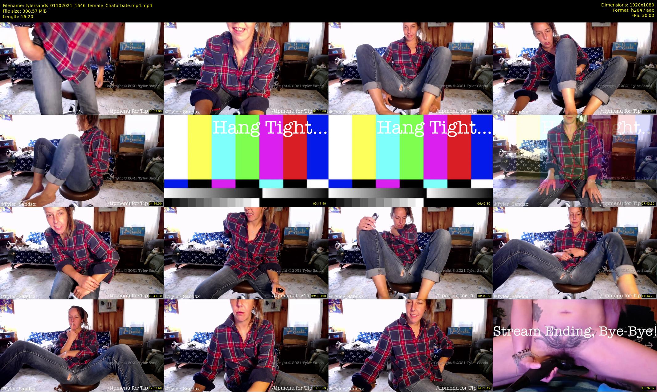 tylersands — 17 minute Chaturbate female cam show recording, 1080p, Oct 1, 2021