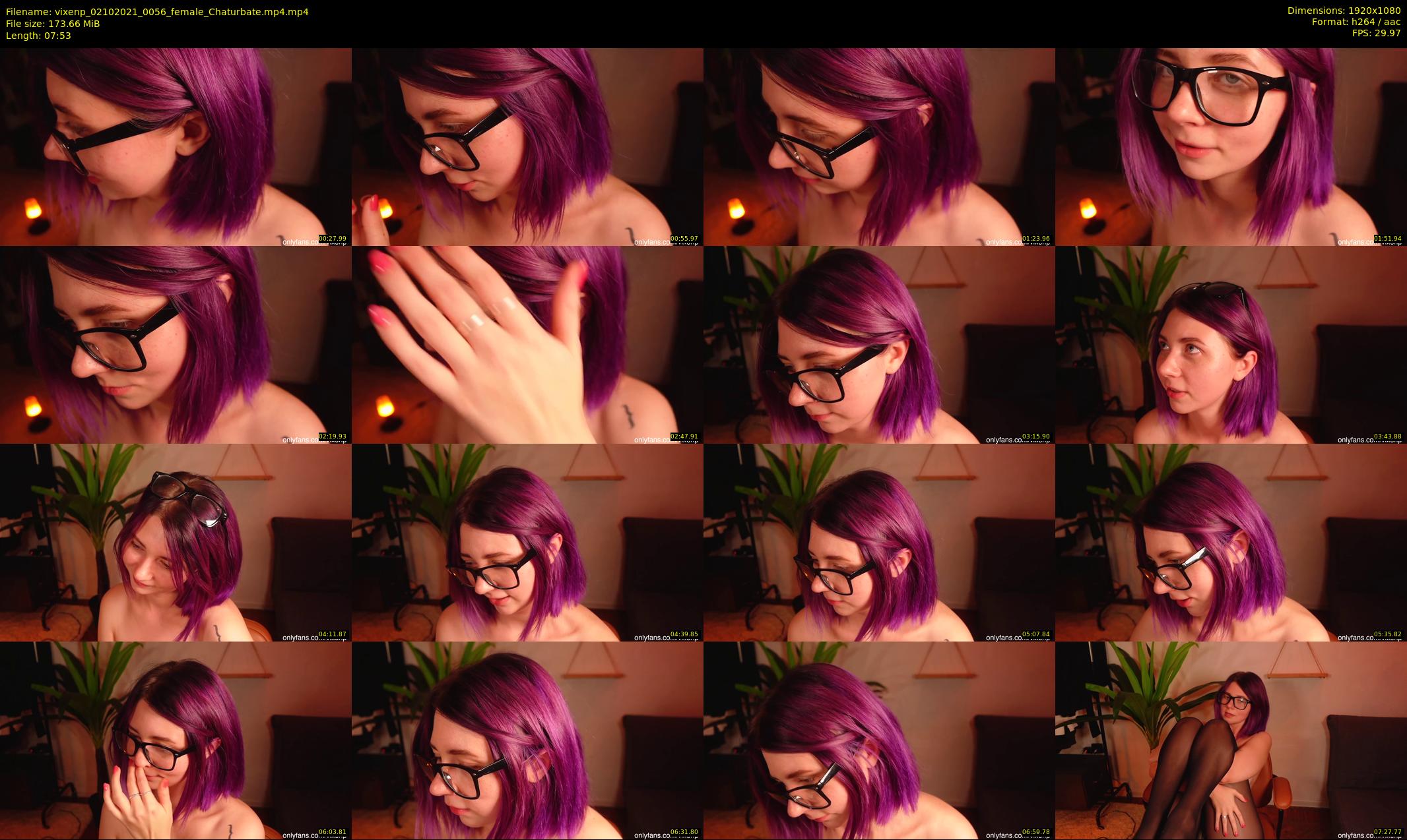 vixenp — 8 minute Chaturbate female cam show recording, 1080p, Oct 2, 2021