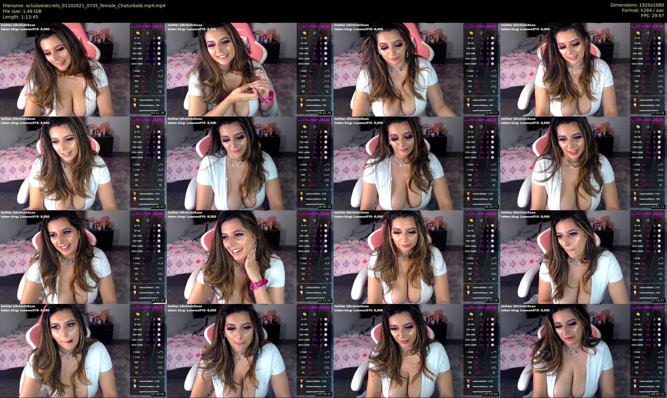 xclusivesecrets — 74 minute Chaturbate female cam show recording, 1080p, Oct 1, 2021