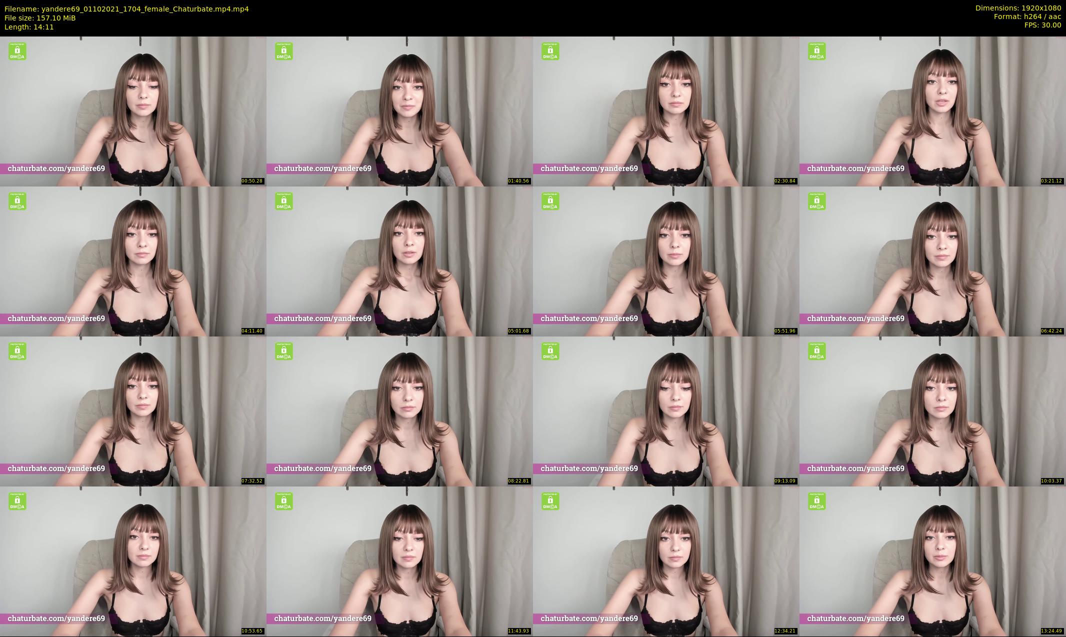 yandere69 — 15 minute Chaturbate female cam show recording, 1080p, Oct 1, 2021