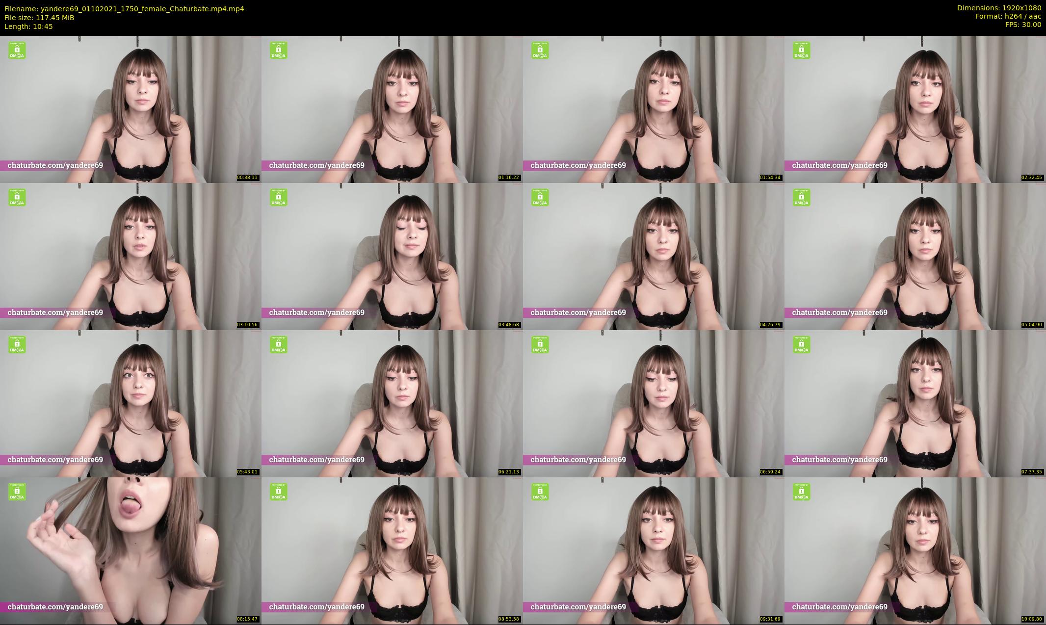 yandere69 — 11 minute Chaturbate female cam show recording, 1080p, Oct 1, 2021