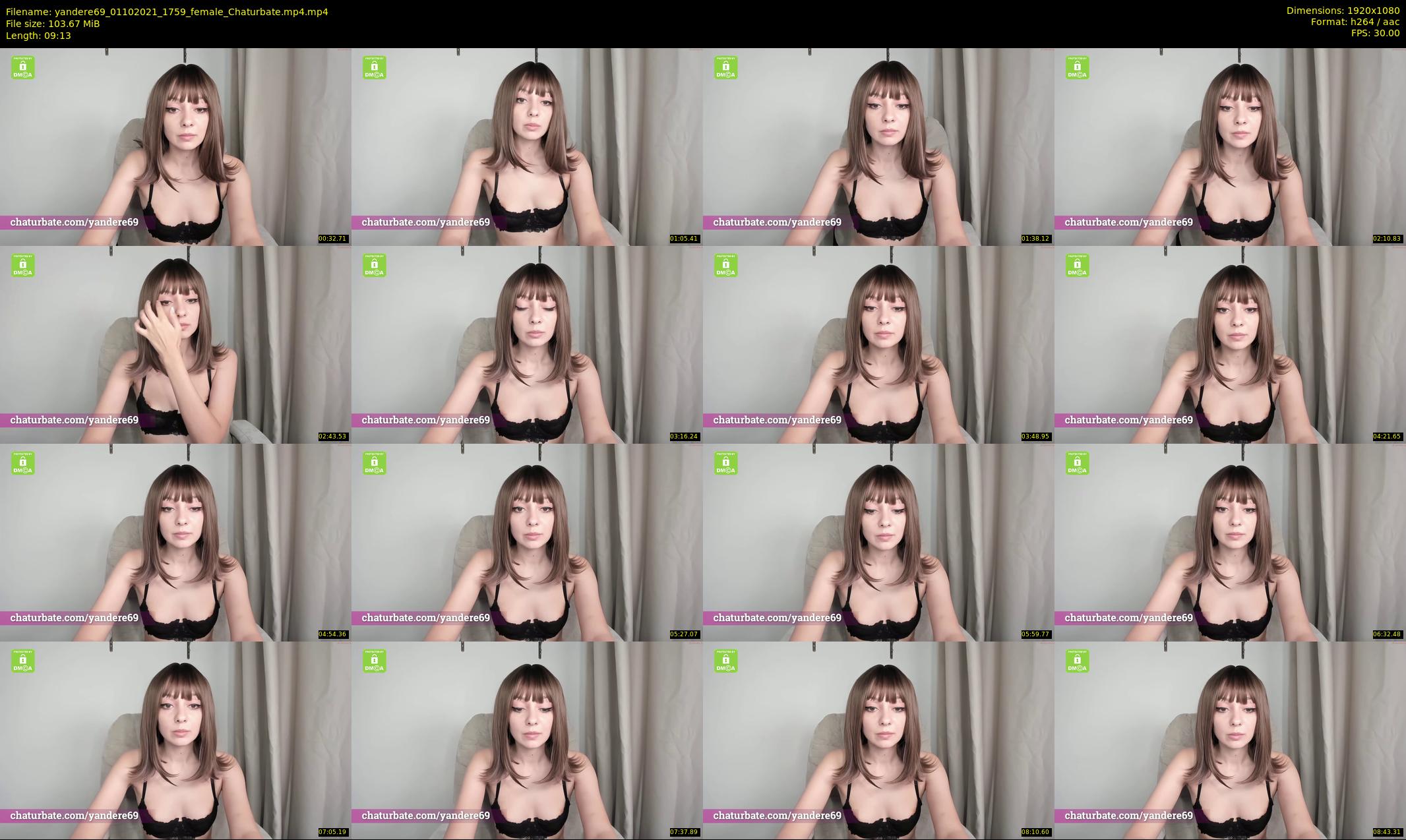 yandere69 — 10 minute Chaturbate female cam show recording, 1080p, Oct 1, 2021
