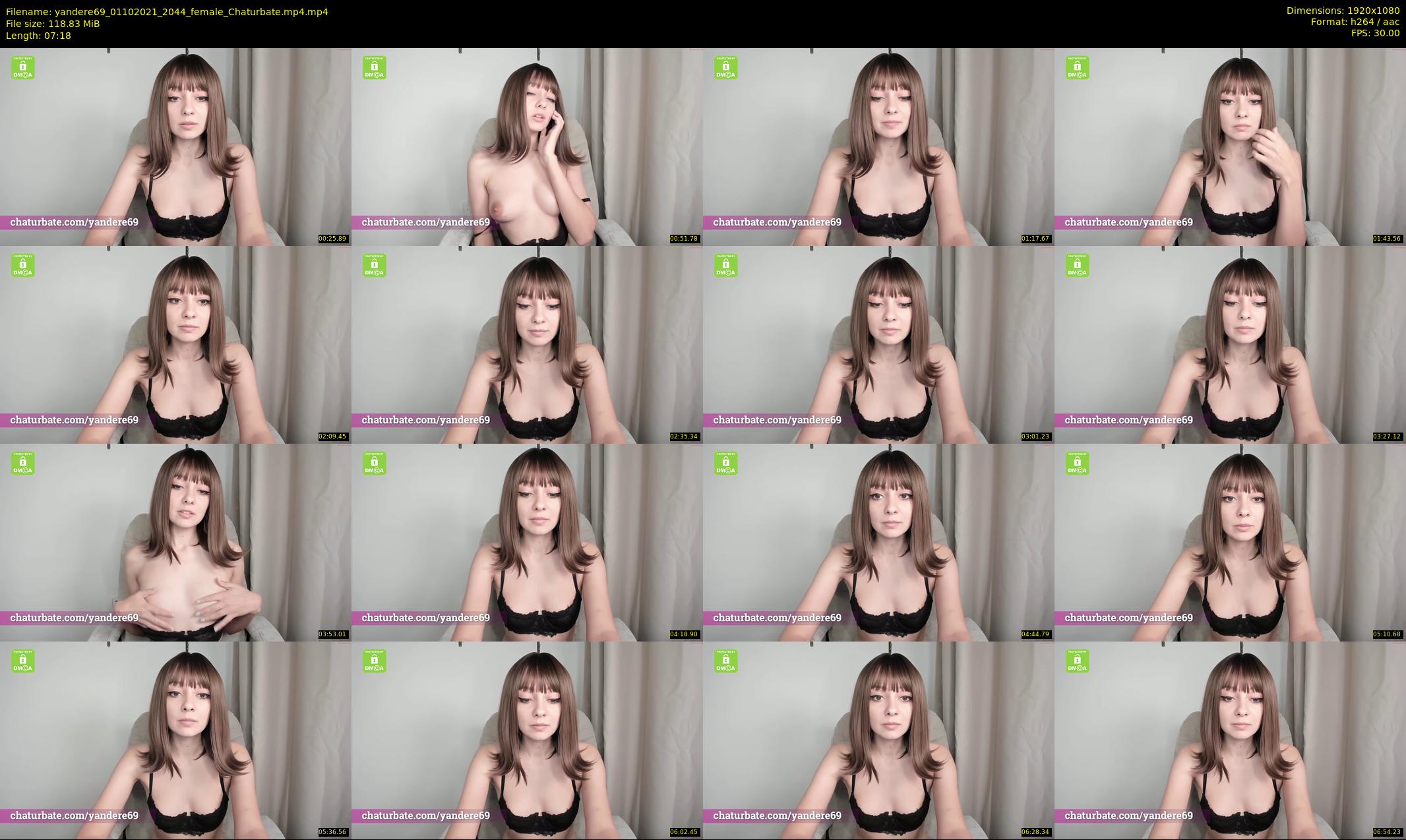 yandere69 — 8 minute Chaturbate female cam show recording, 1080p, Oct 1, 2021