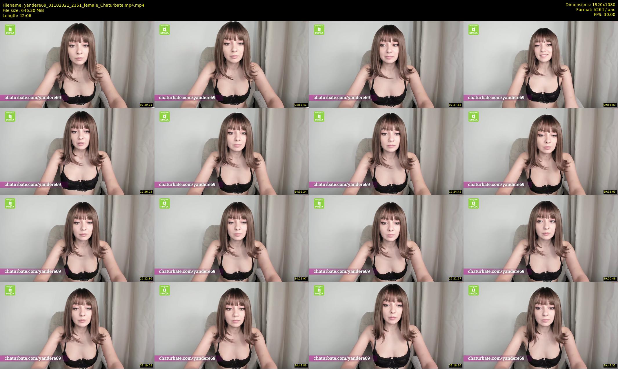 yandere69 — 43 minute Chaturbate female cam show recording, 1080p, Oct 1, 2021