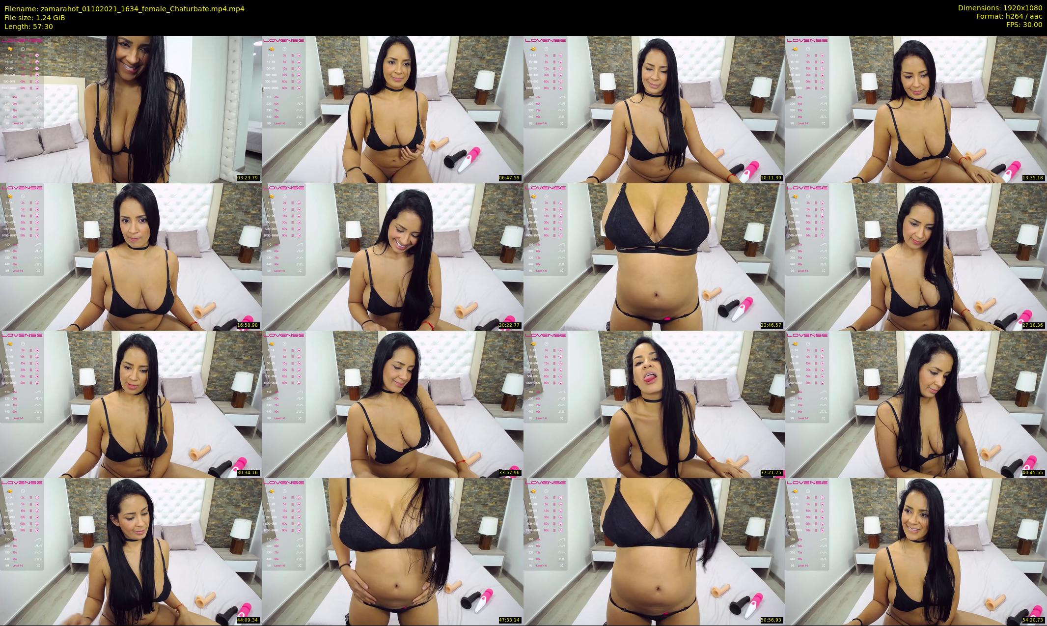 zamarahot — 58 minute Chaturbate female cam show recording, 1080p, Oct 1, 2021