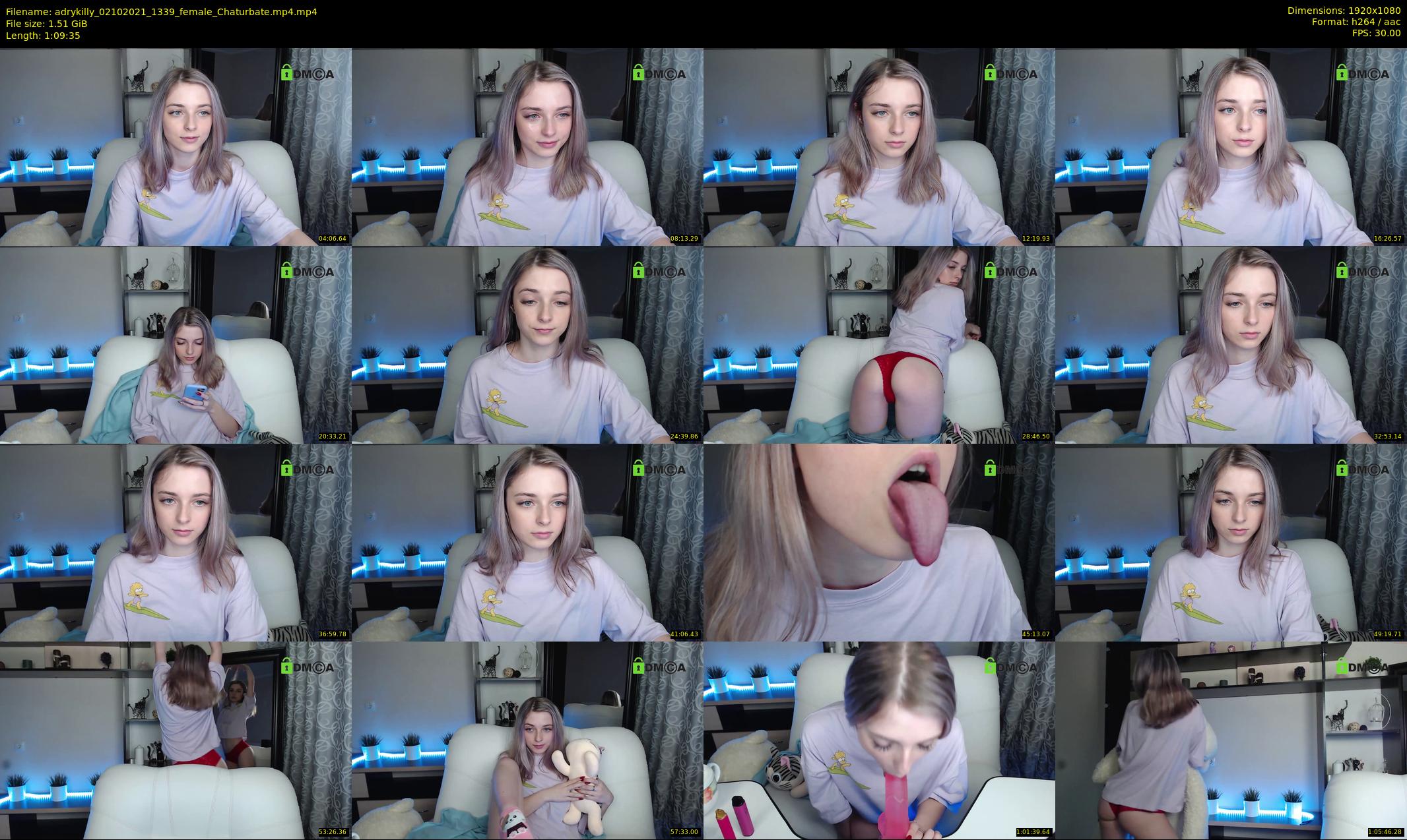adrykilly — 70 minute Chaturbate female cam show recording, 1080p, Oct 2, 2021