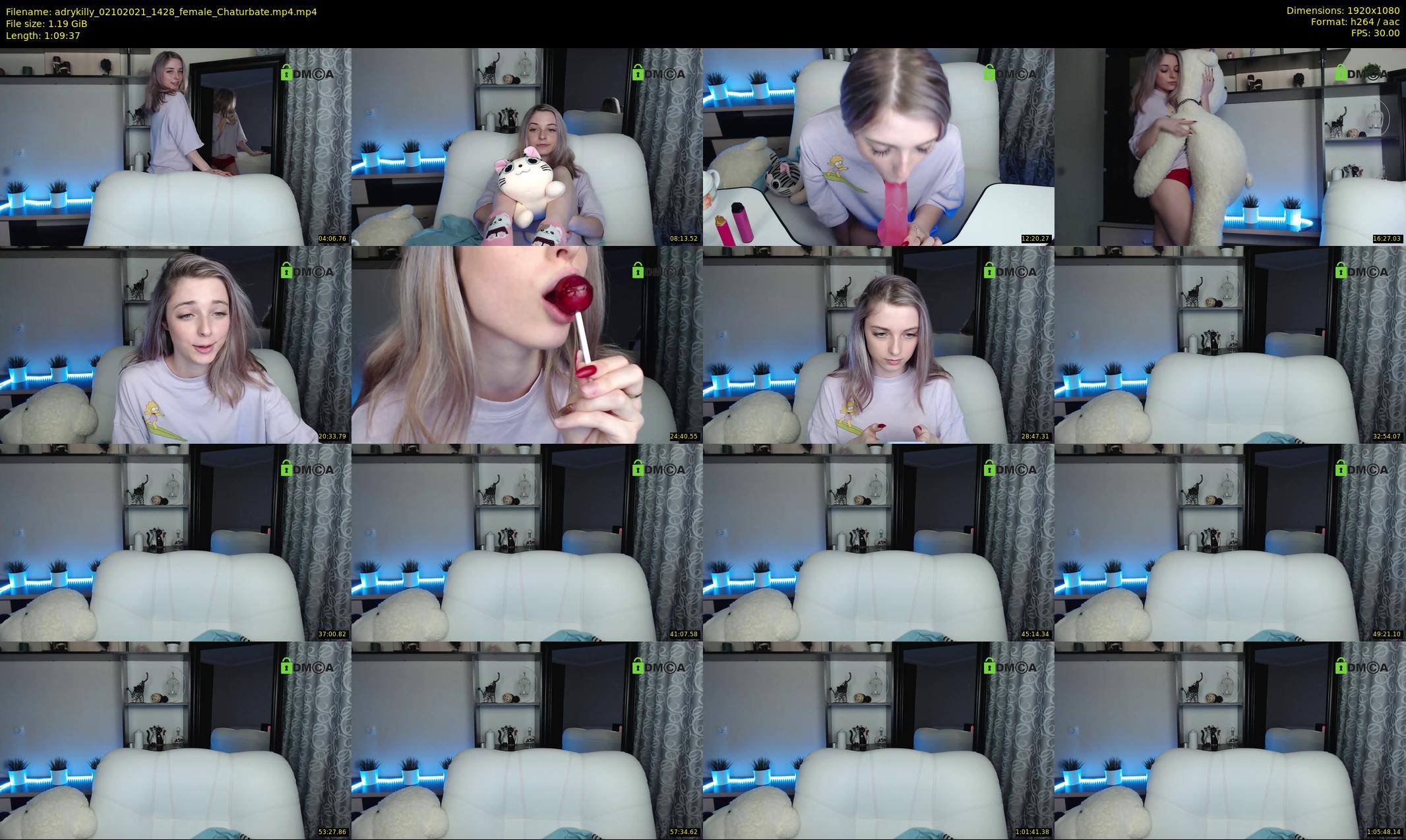 adrykilly — 70 minute Chaturbate female cam show recording, 1080p, Oct 2, 2021