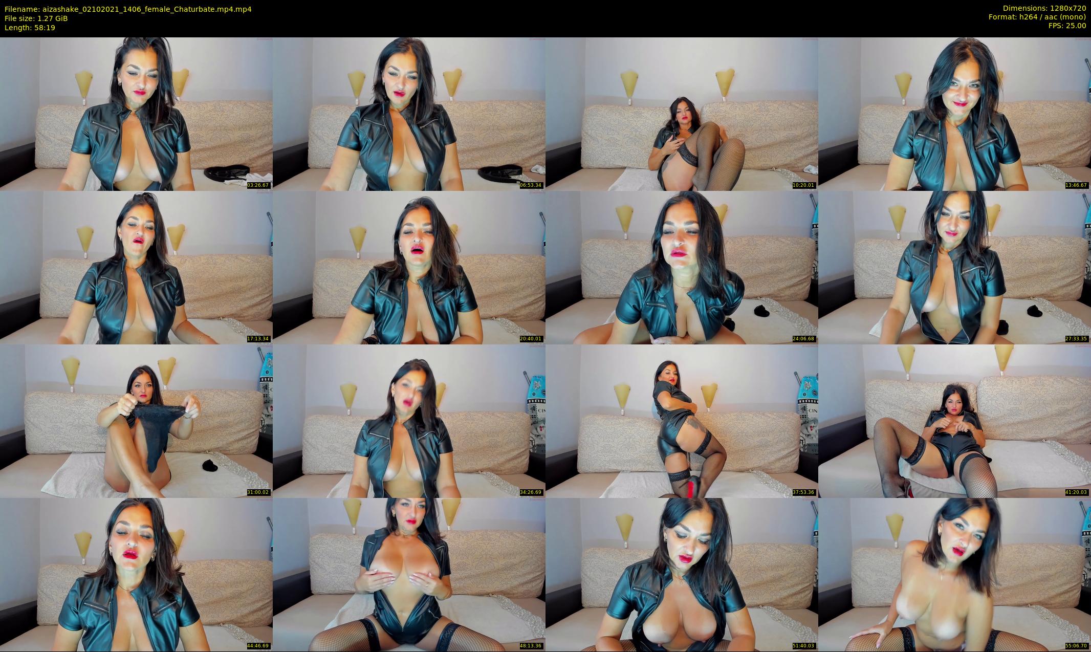 aizashake — 59 minute Chaturbate female cam show recording, 720p, Oct 2, 2021