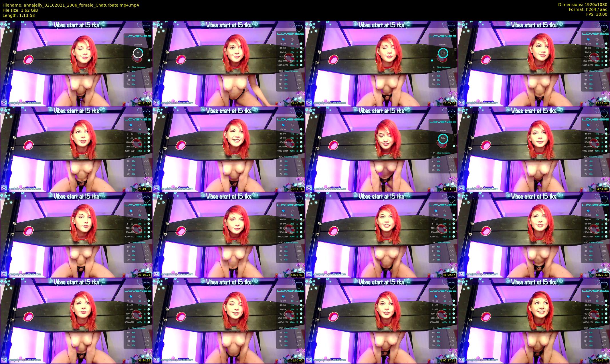 annajelly — 74 minute Chaturbate couple cam show recording, 1080p, Oct 2, 2021