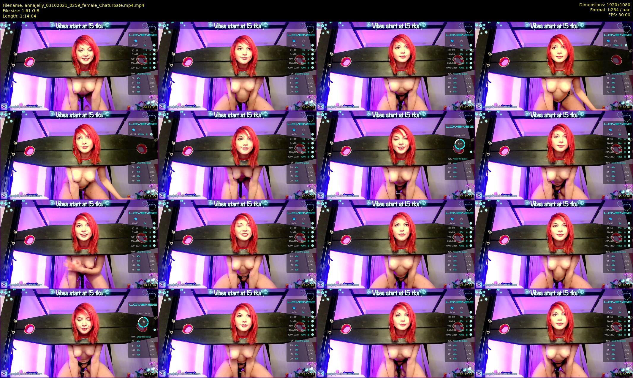 annajelly — 75 minute Chaturbate couple cam show recording, 1080p, Oct 3, 2021