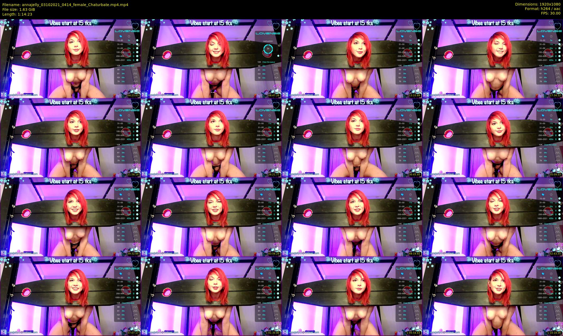 annajelly — 75 minute Chaturbate couple cam show recording, 1080p, Oct 3, 2021