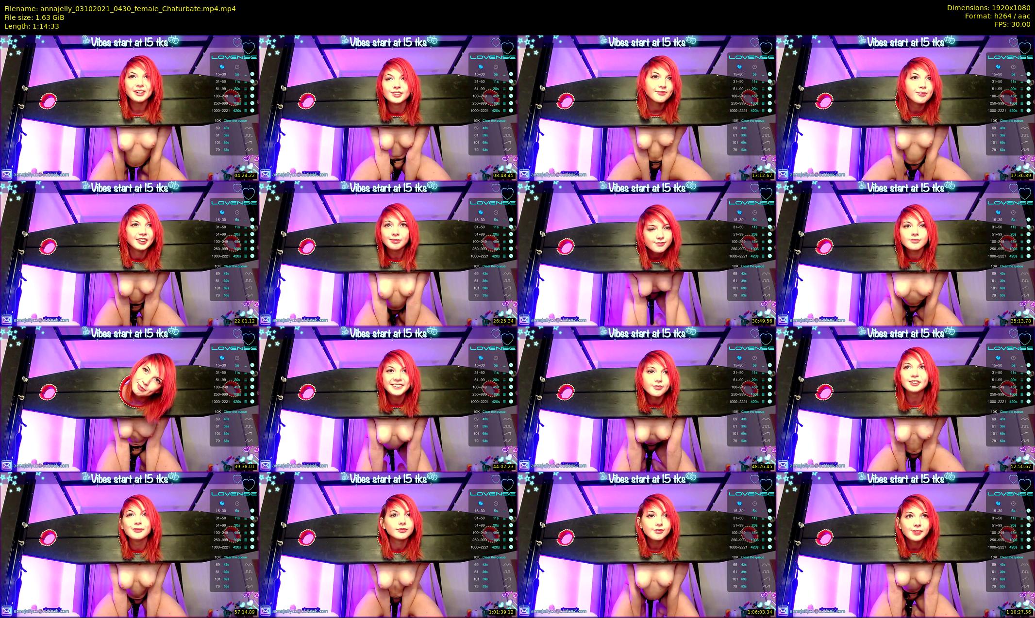 annajelly — 75 minute Chaturbate couple cam show recording, 1080p, Oct 3, 2021