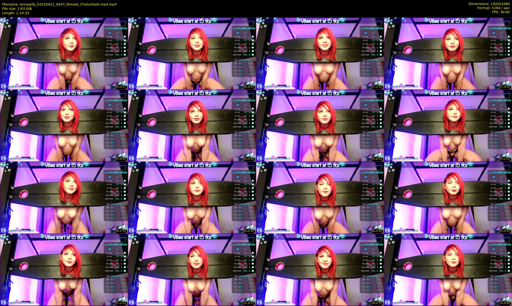 annajelly — 75 minute Chaturbate couple cam show recording, 1080p, Oct 3, 2021