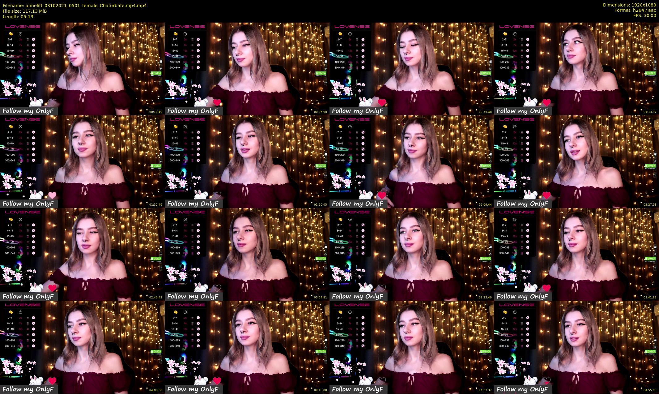 annelitt — 6 minute Chaturbate female cam show recording, 1080p, Oct 3, 2021