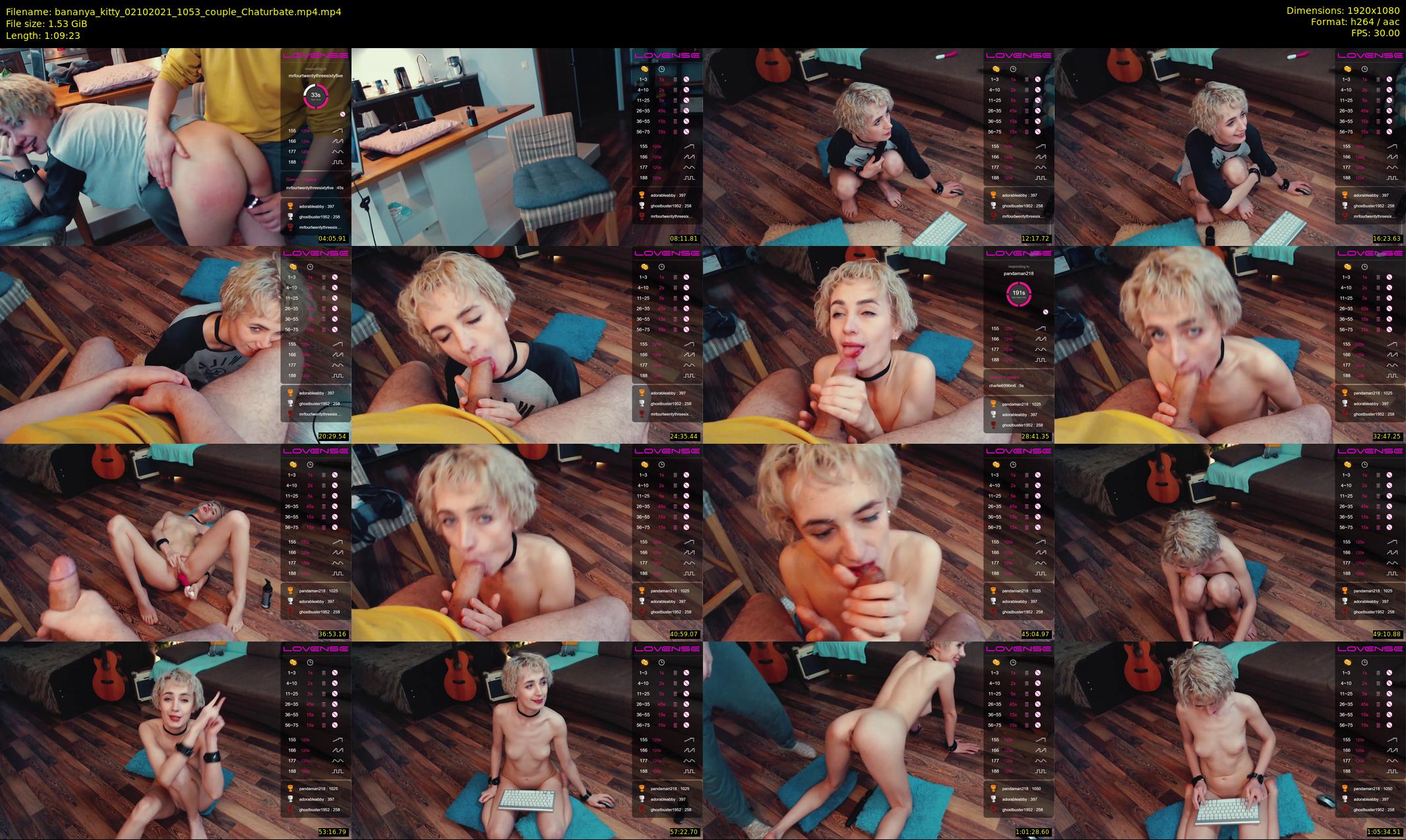 bananya_kitty — 70 minute Chaturbate couple cam show recording, 1080p, Oct 2, 2021