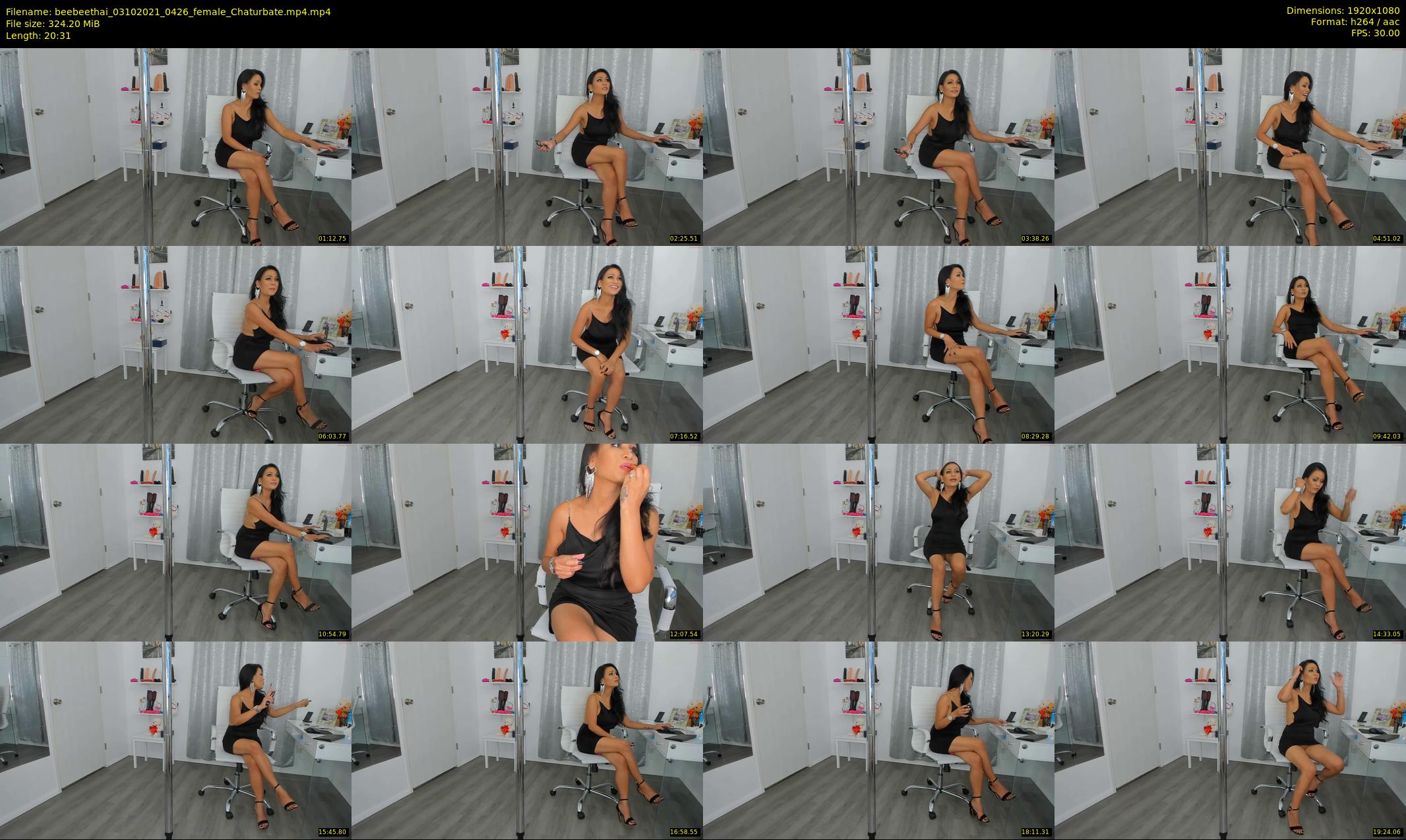 beebeethai — 21 minute Chaturbate female cam show recording, 1080p, Oct 3, 2021