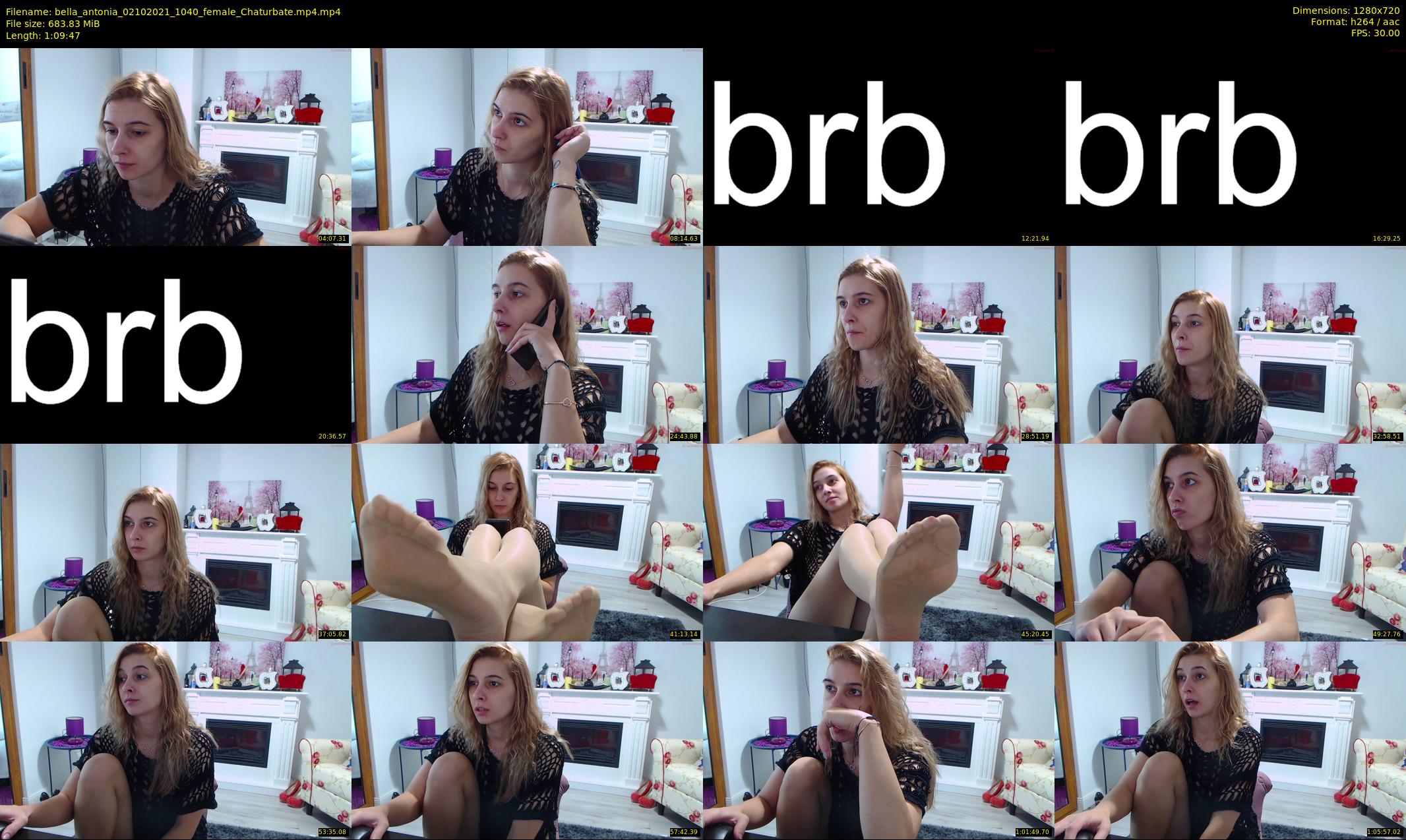 bella_antonia — 70 minute Chaturbate female cam show recording, 720p, Oct 2, 2021