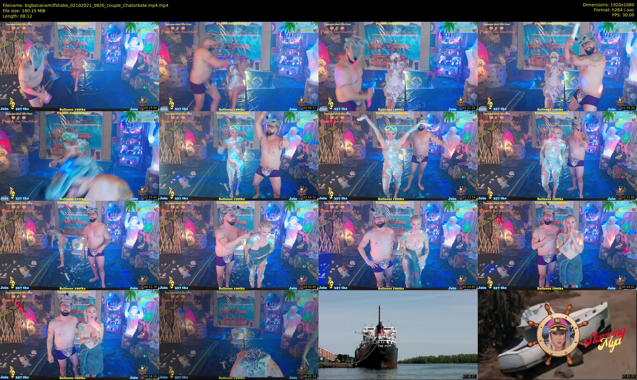 bigbananamilfshake — 9 minute Chaturbate couple cam show recording, 1080p, Oct 2, 2021