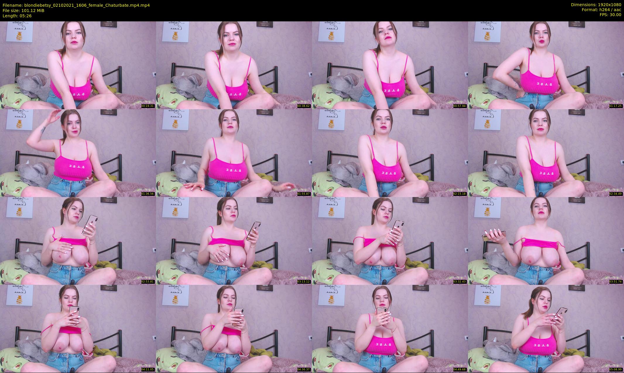 blondiebetsy — 6 minute Chaturbate female cam show recording, 1080p, Oct 2, 2021