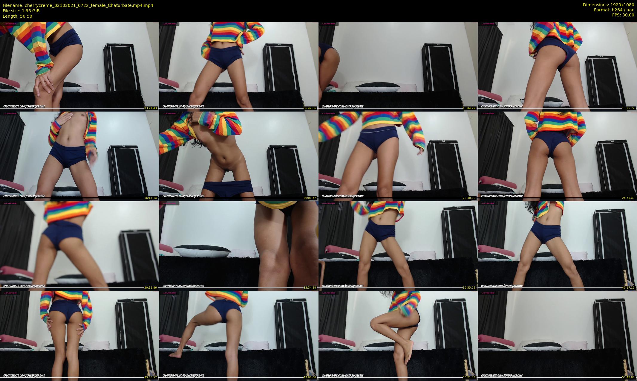 cherrycreme — 57 minute Chaturbate female cam show recording, 1080p, Oct 2, 2021