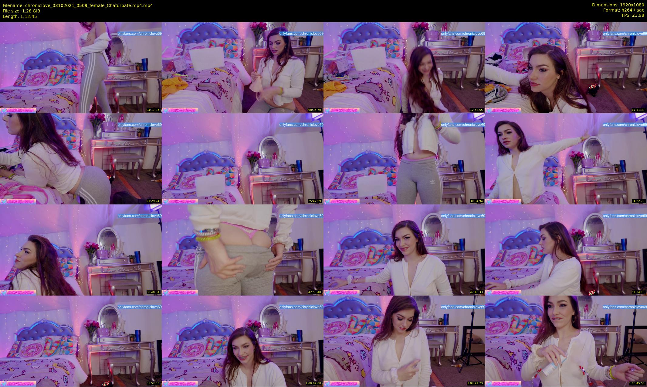 chroniclove — 73 minute Chaturbate female cam show recording, 1080p, Oct 3, 2021