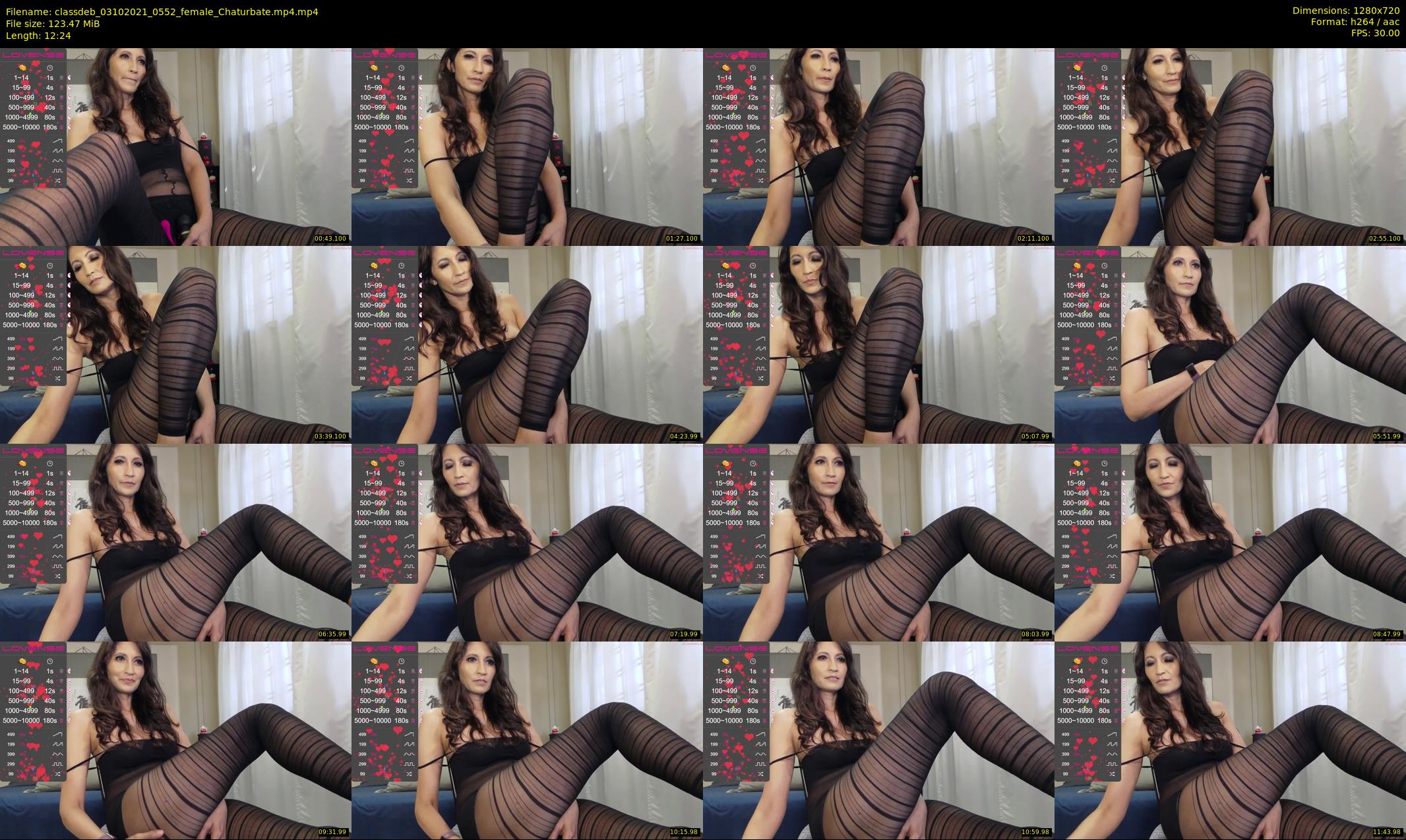 classdeb — 13 minute Chaturbate female cam show recording, 720p, Oct 3, 2021