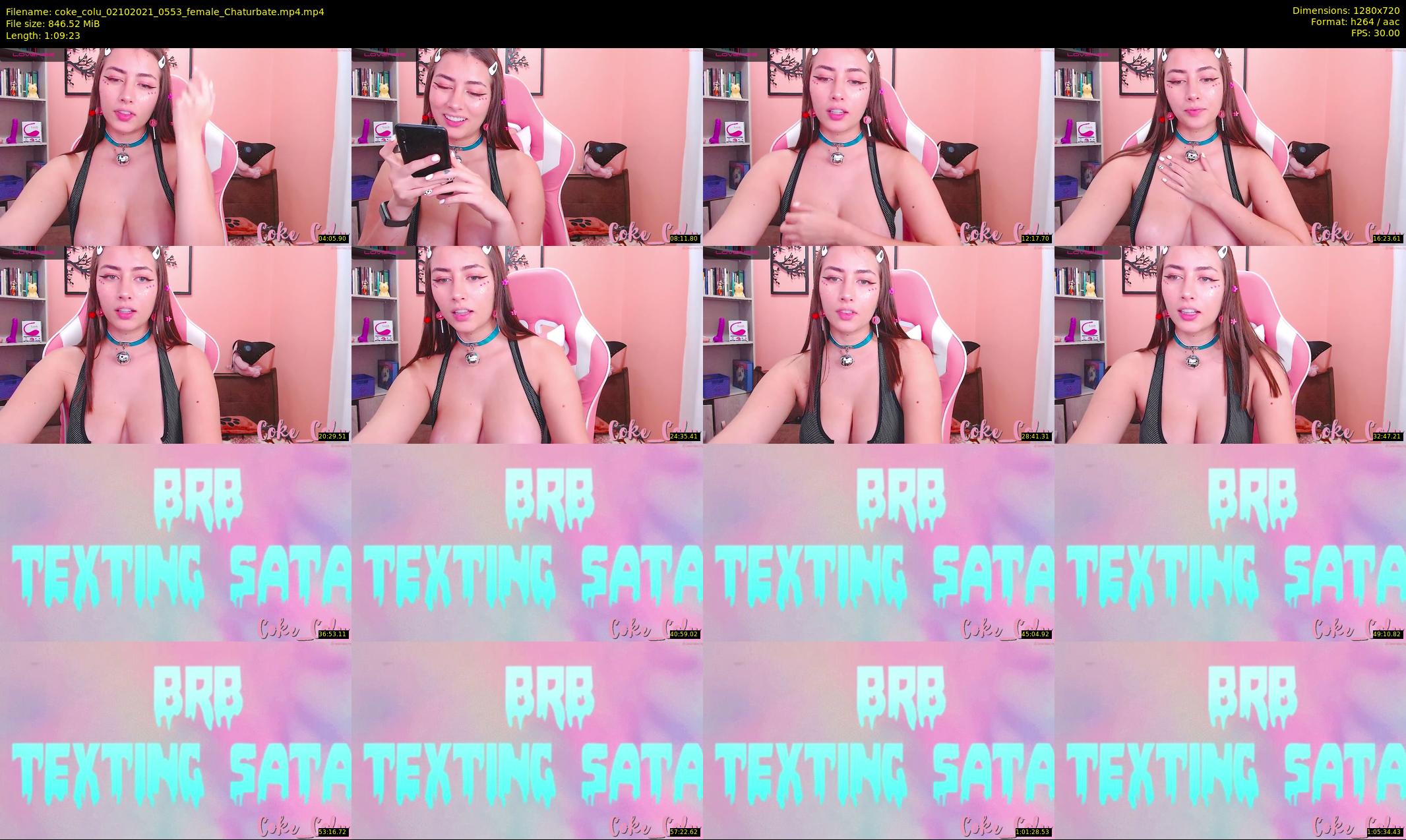 coke_colu — 70 minute Chaturbate female cam show recording, 720p, Oct 2, 2021