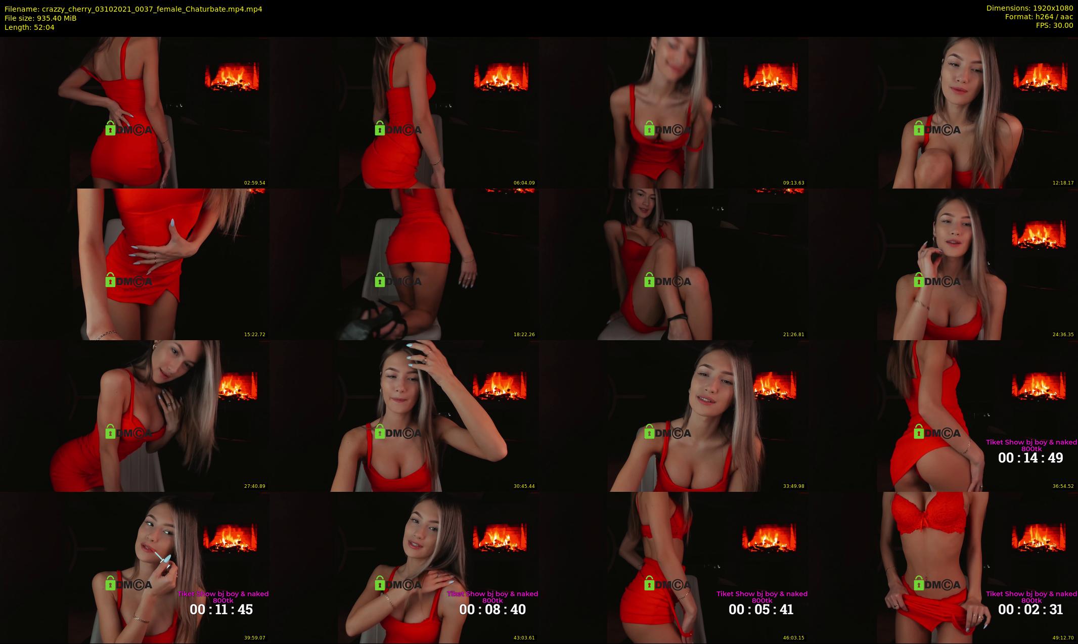 crazzy_cherry — 53 minute Chaturbate female cam show recording, 1080p, Oct 3, 2021