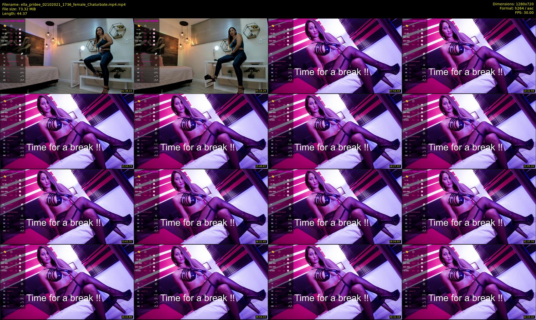 ella_pridee — 45 minute Chaturbate female cam show recording, 720p, Oct 2, 2021