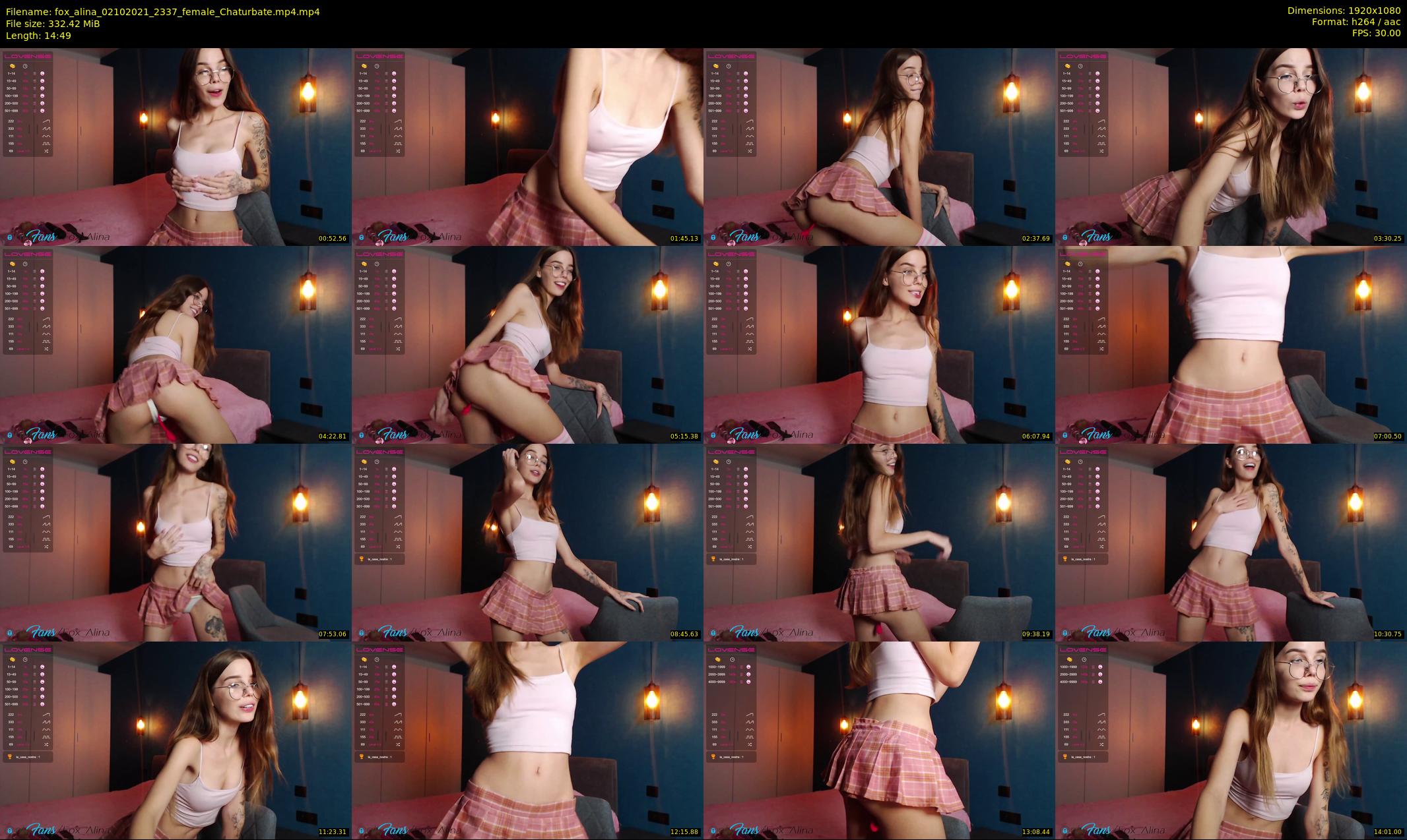 fox_alina — 15 minute Chaturbate female cam show recording, 1080p, Oct 2, 2021
