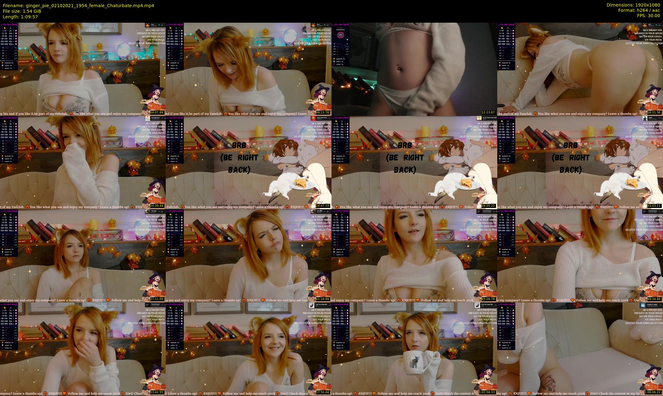 ginger_pie — 70 minute Chaturbate female cam show recording, 1080p, Oct 2, 2021