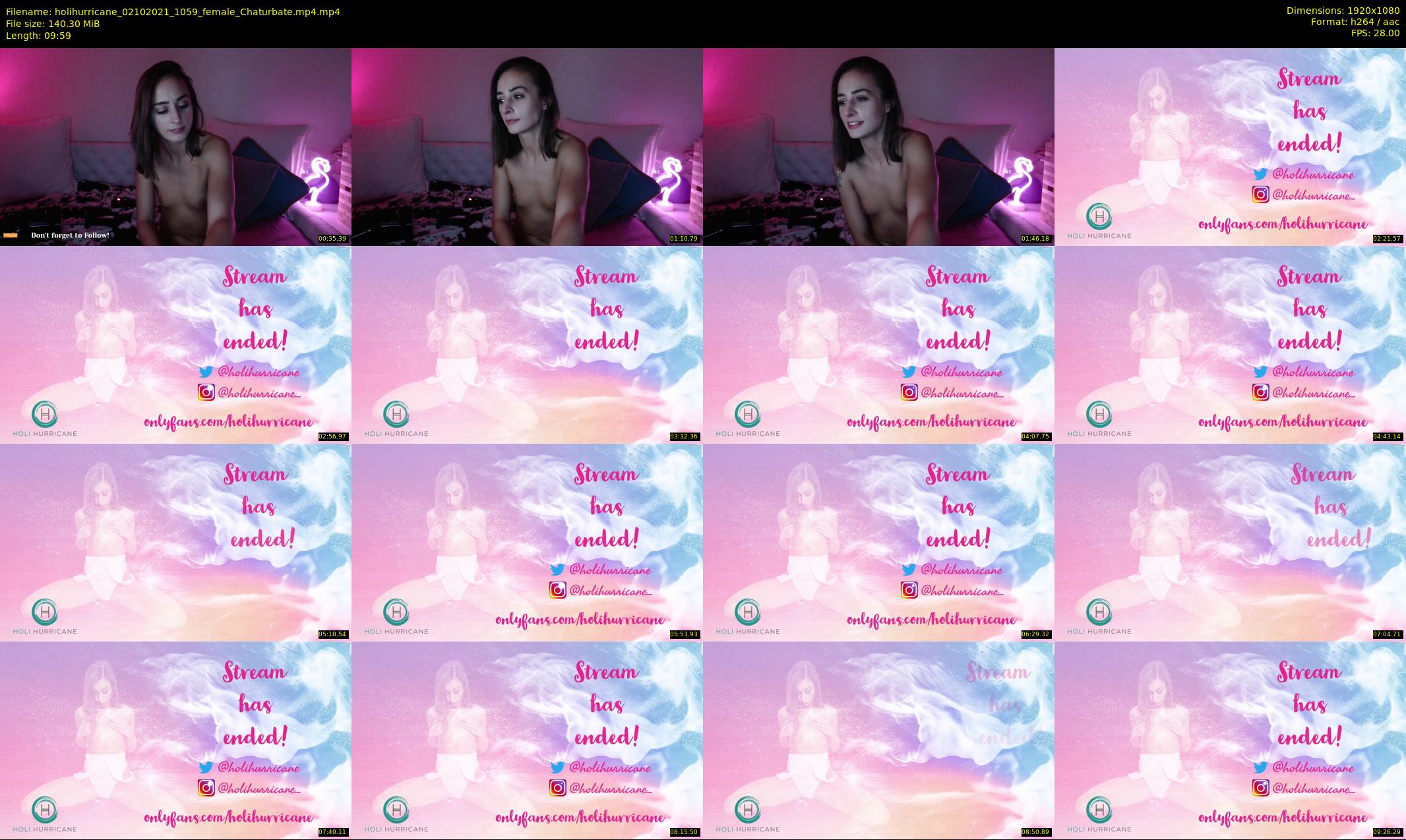 holihurricane — 10 minute Chaturbate female cam show recording, 1080p, Oct 2, 2021