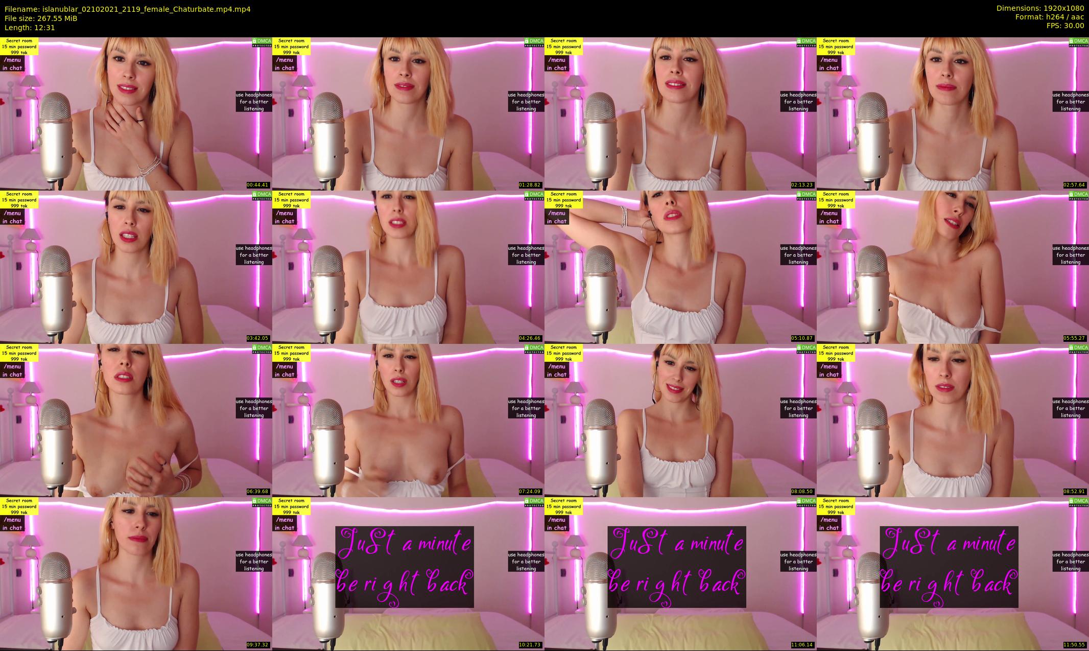 islanublar — 13 minute Chaturbate female cam show recording, 1080p, Oct 2, 2021