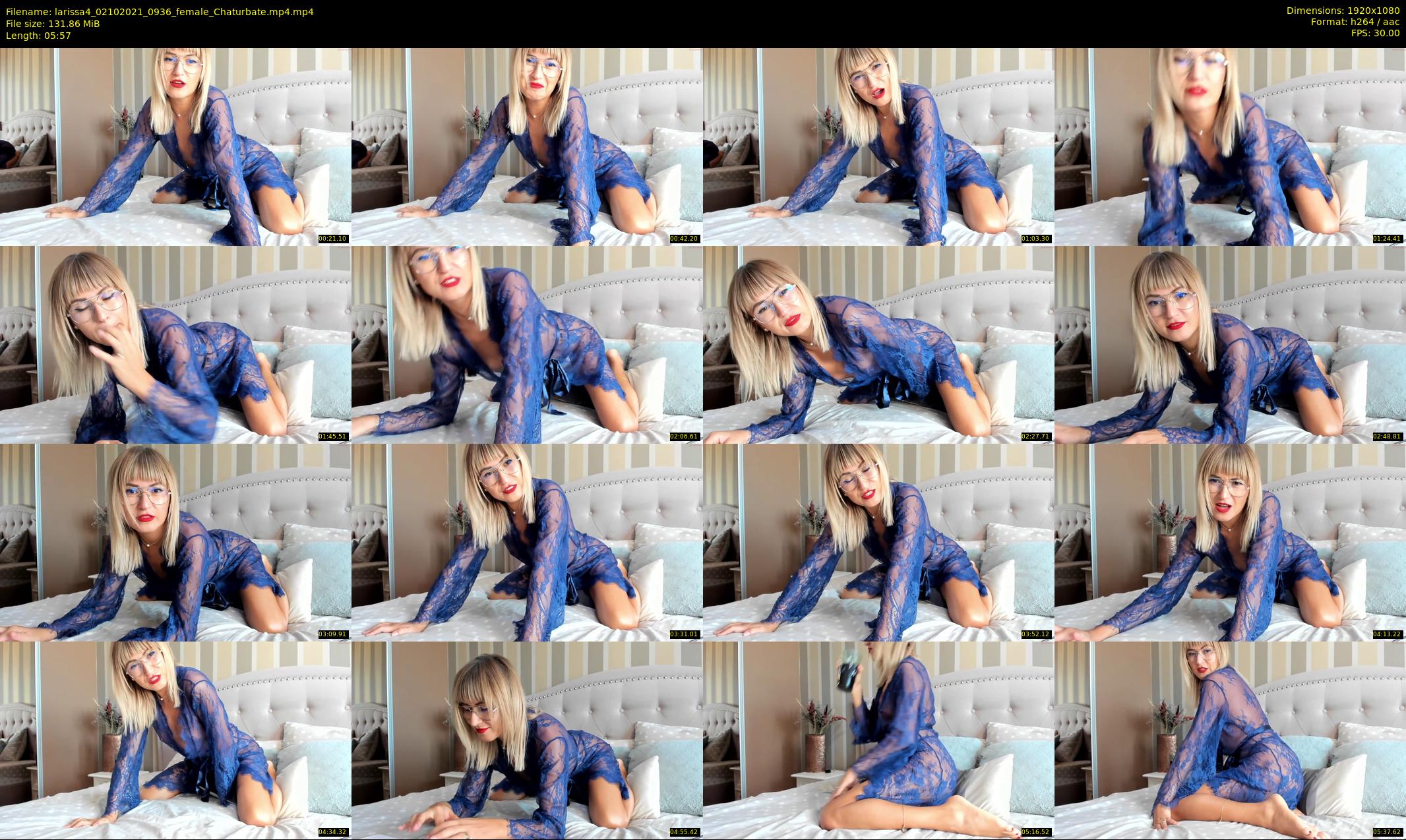 larissa4 — 6 minute Chaturbate female cam show recording, 1080p, Oct 2, 2021