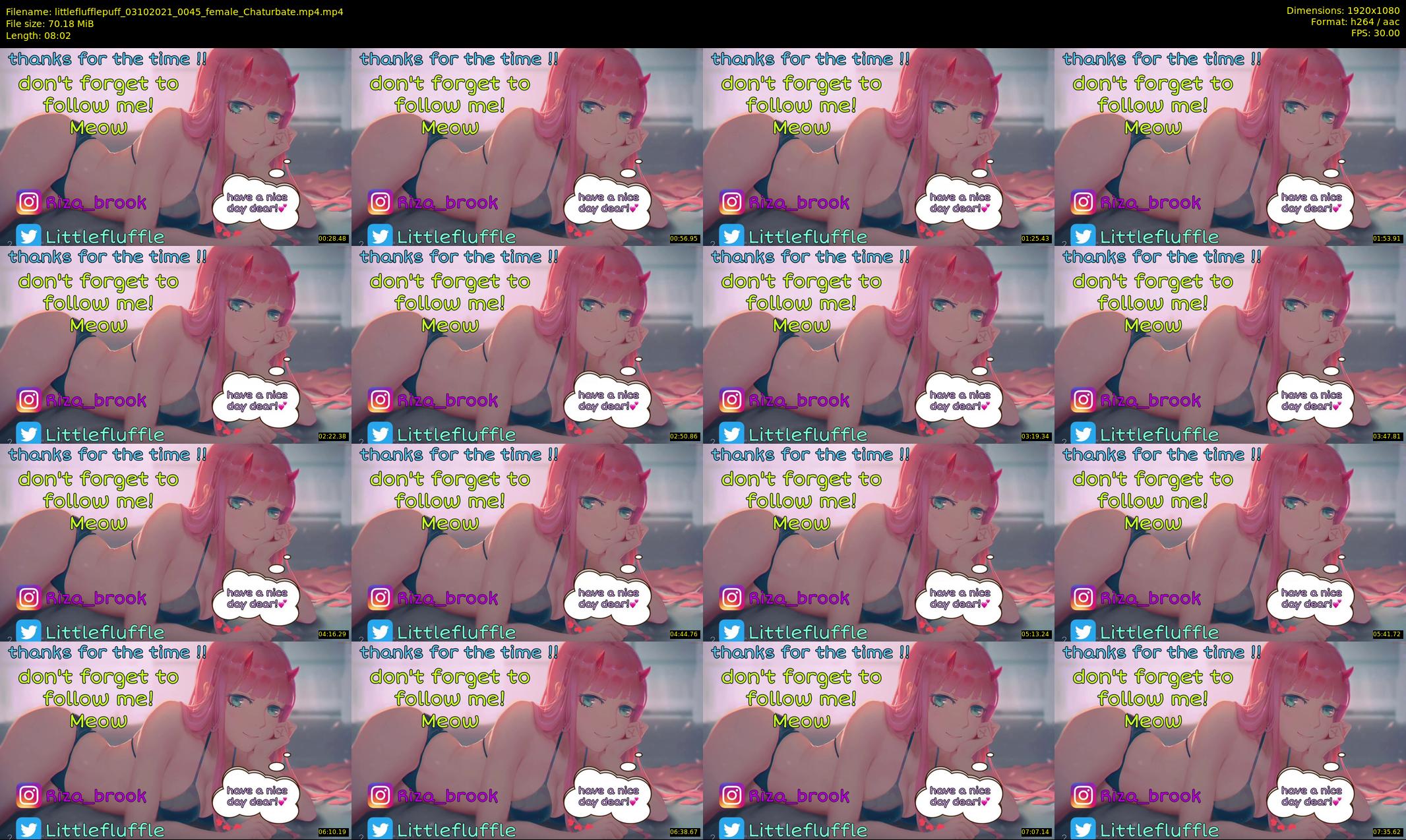 littleflufflepuff — 9 minute Chaturbate female cam show recording, 1080p, Oct 3, 2021