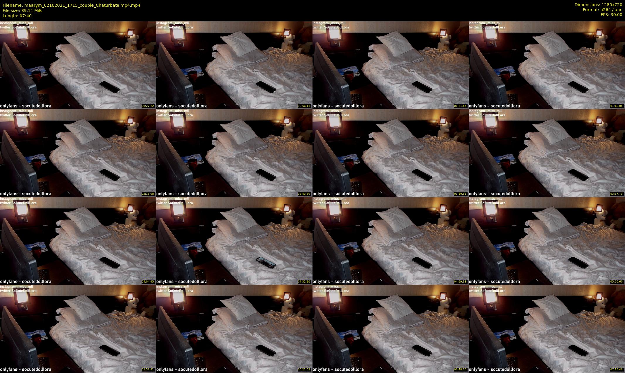 maarym — 8 minute Chaturbate couple cam show recording, 720p, Oct 2, 2021