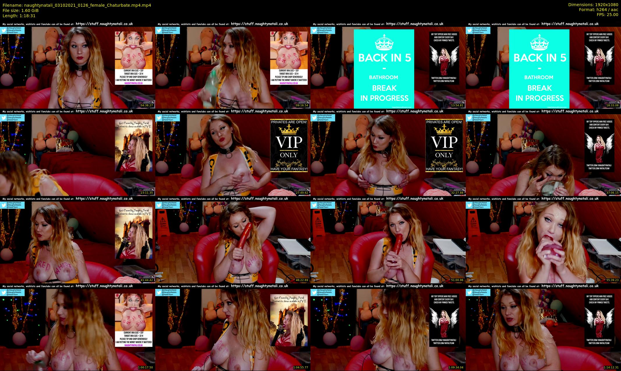 naughtynatali — 79 minute Chaturbate female cam show recording, 1080p, Oct 3, 2021