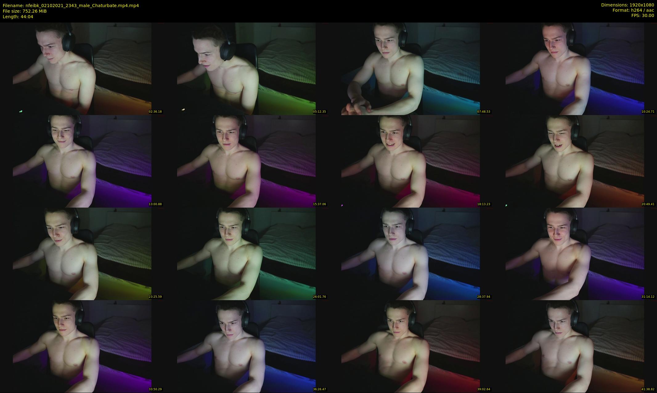 nfeibk — 45 minute Chaturbate male cam show recording, 1080p, Oct 2, 2021