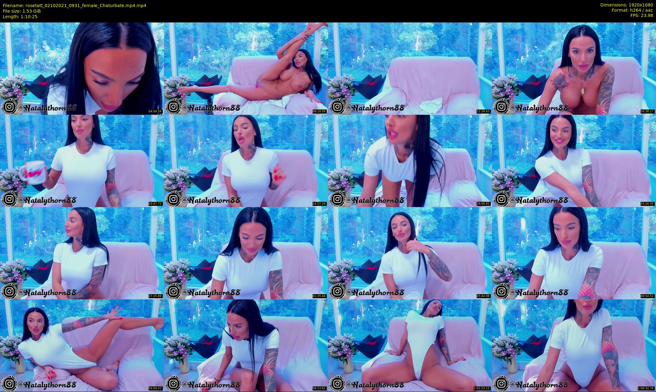 rosetatt — 71 minute Chaturbate female cam show recording, 1080p, Oct 2, 2021