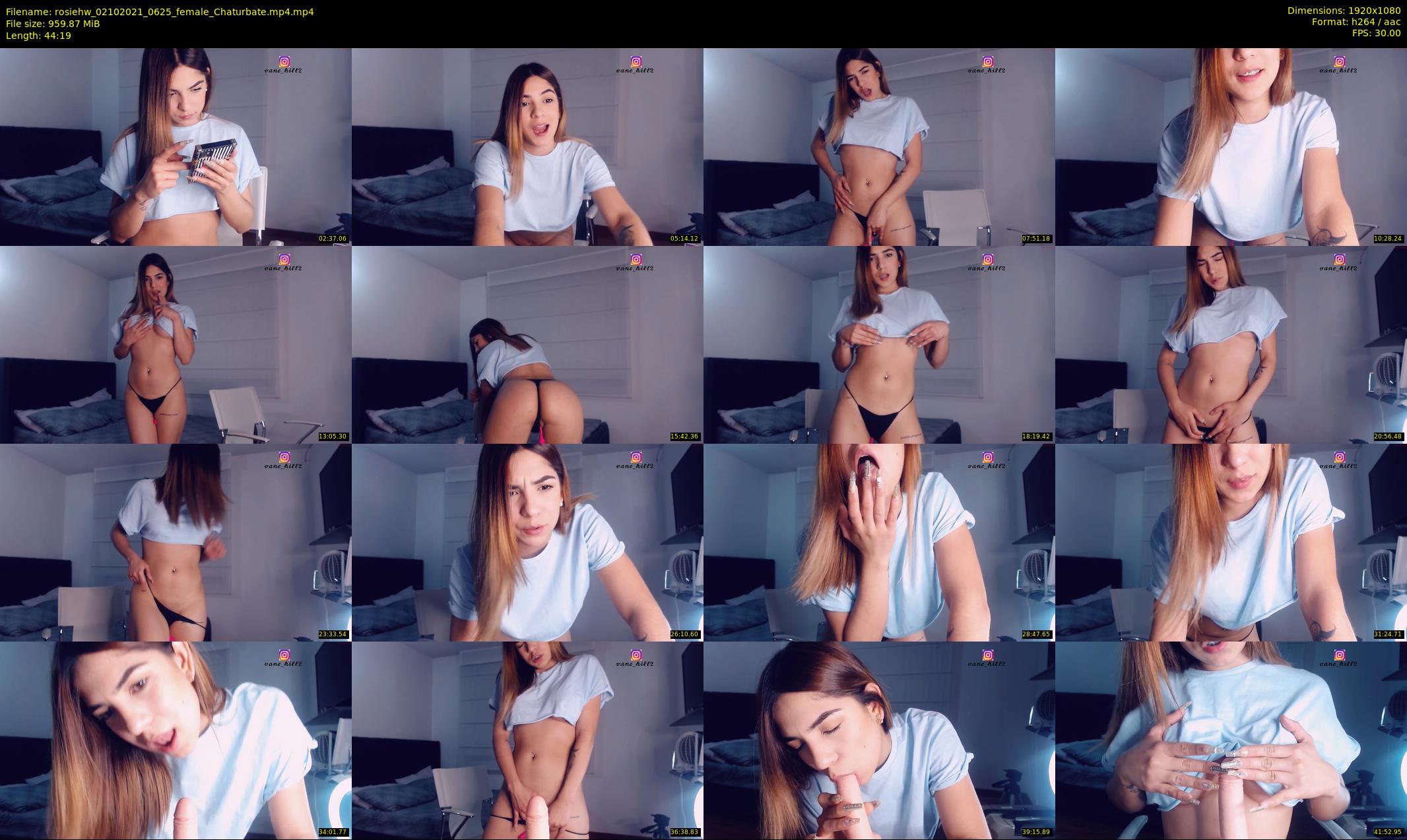 rosiehw — 45 minute Chaturbate couple cam show recording, 1080p, Oct 2, 2021