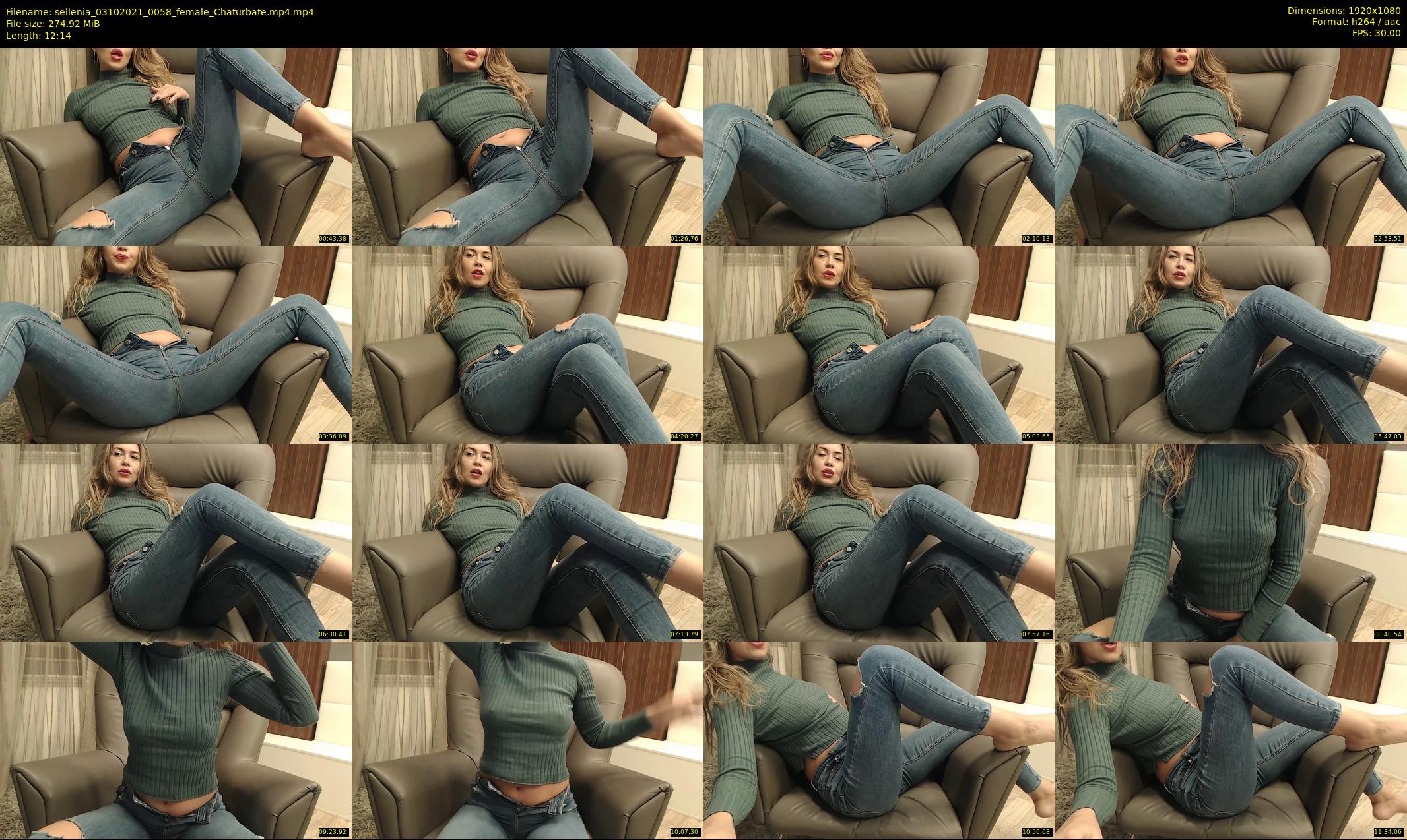 sellenia — 13 minute Chaturbate female cam show recording, 1080p, Oct 3, 2021