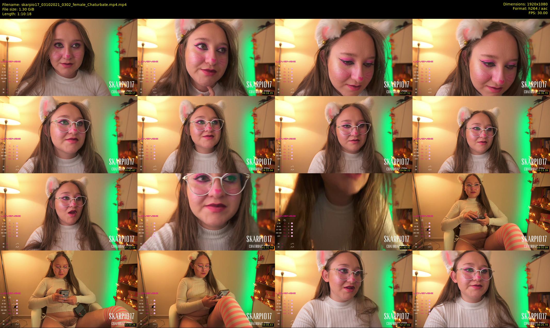 skarpio17 — 71 minute Chaturbate female cam show recording, 1080p, Oct 3, 2021