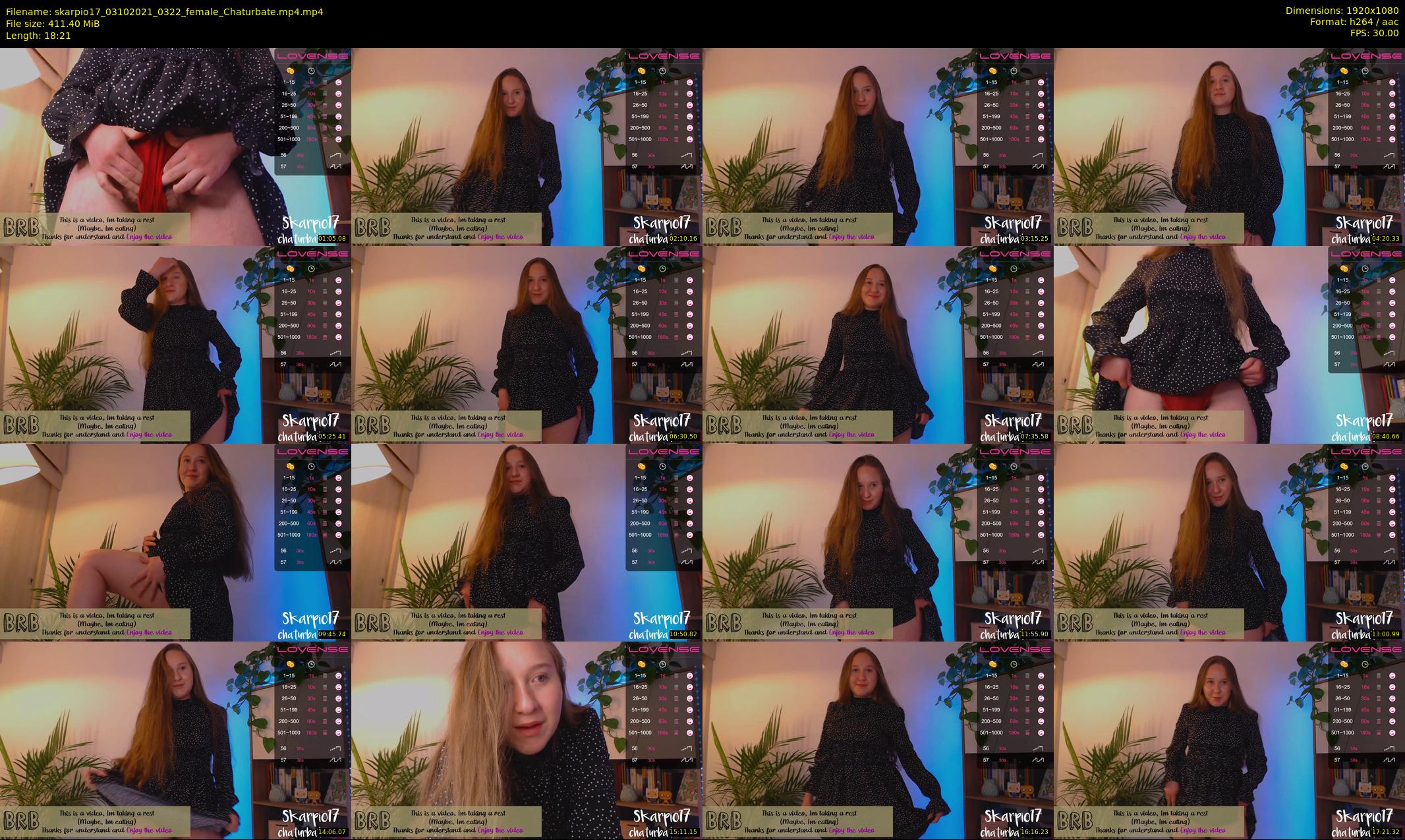 skarpio17 — 19 minute Chaturbate female cam show recording, 1080p, Oct 3, 2021