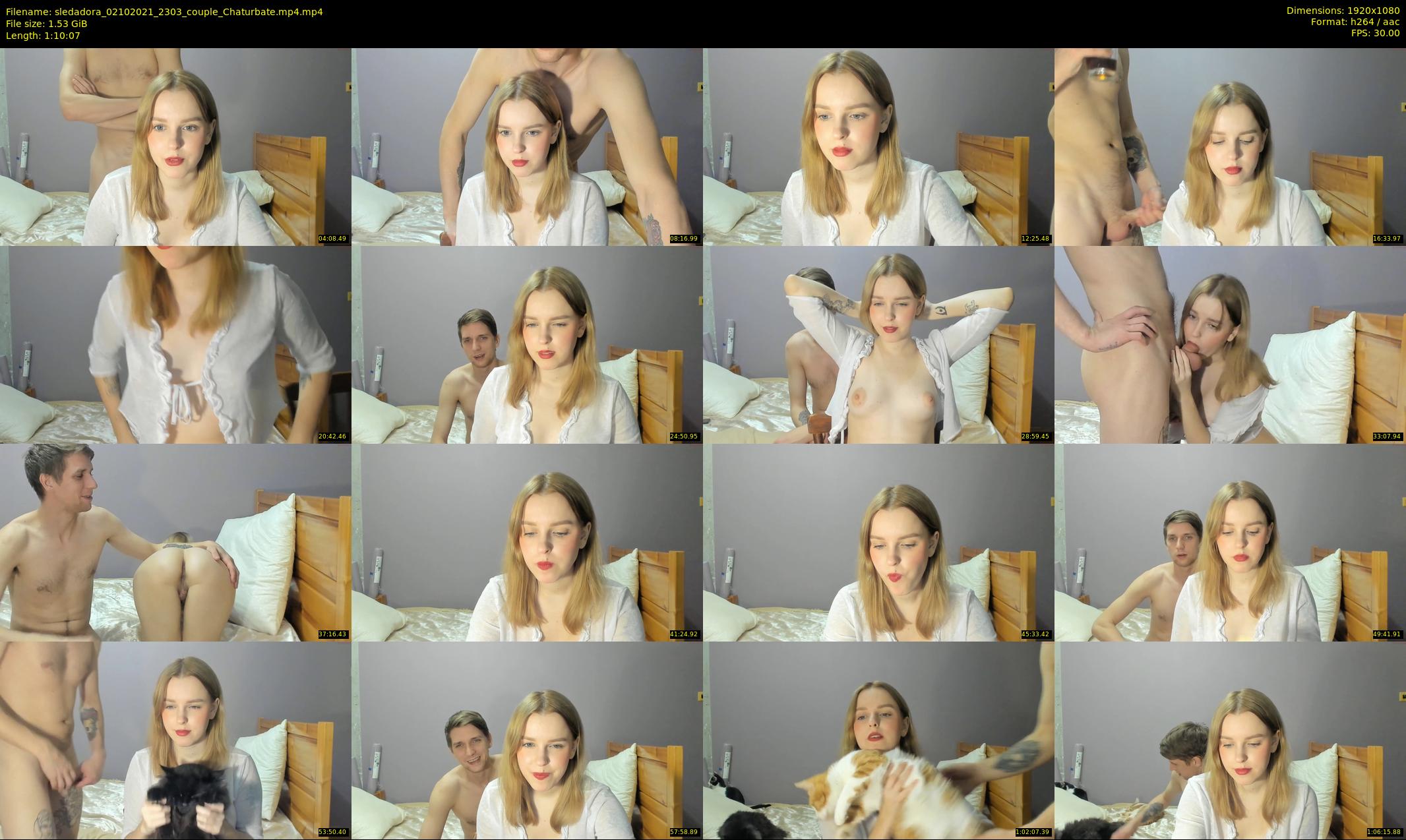 sledadora — 71 minute Chaturbate couple cam show recording, 1080p, Oct 2, 2021